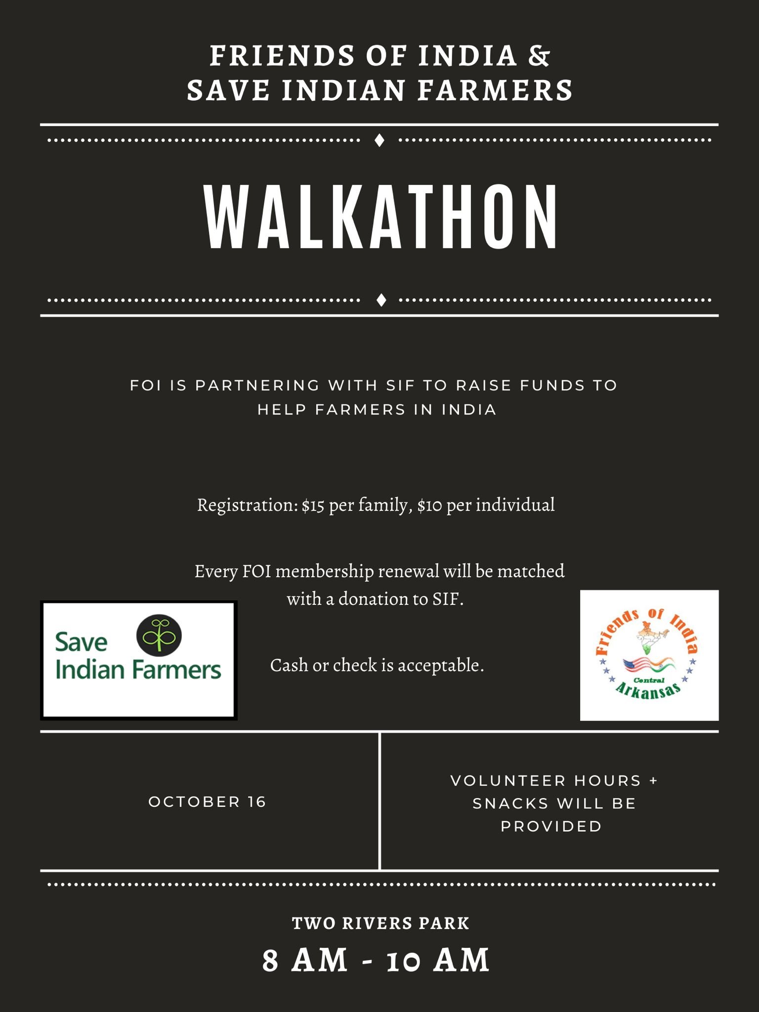FOI & Save Indian Farmers Walkathon 2021