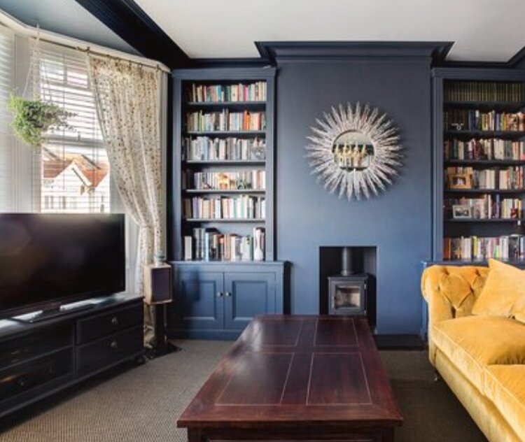 Bespoke, modern reception room.