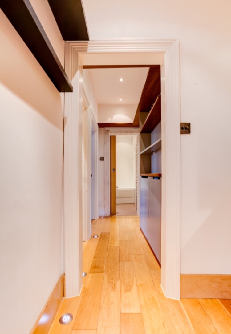 Stylish and sophisticated hallway.