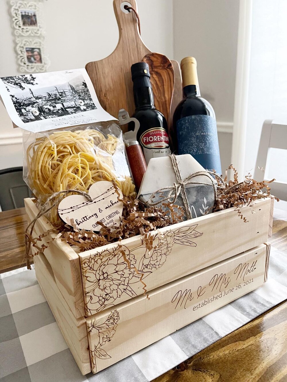 Custom Home Gift Baskets, Personalized Cutting Boards, Coasters, Closing  Gifts for Realtors, Housewarming Gifts