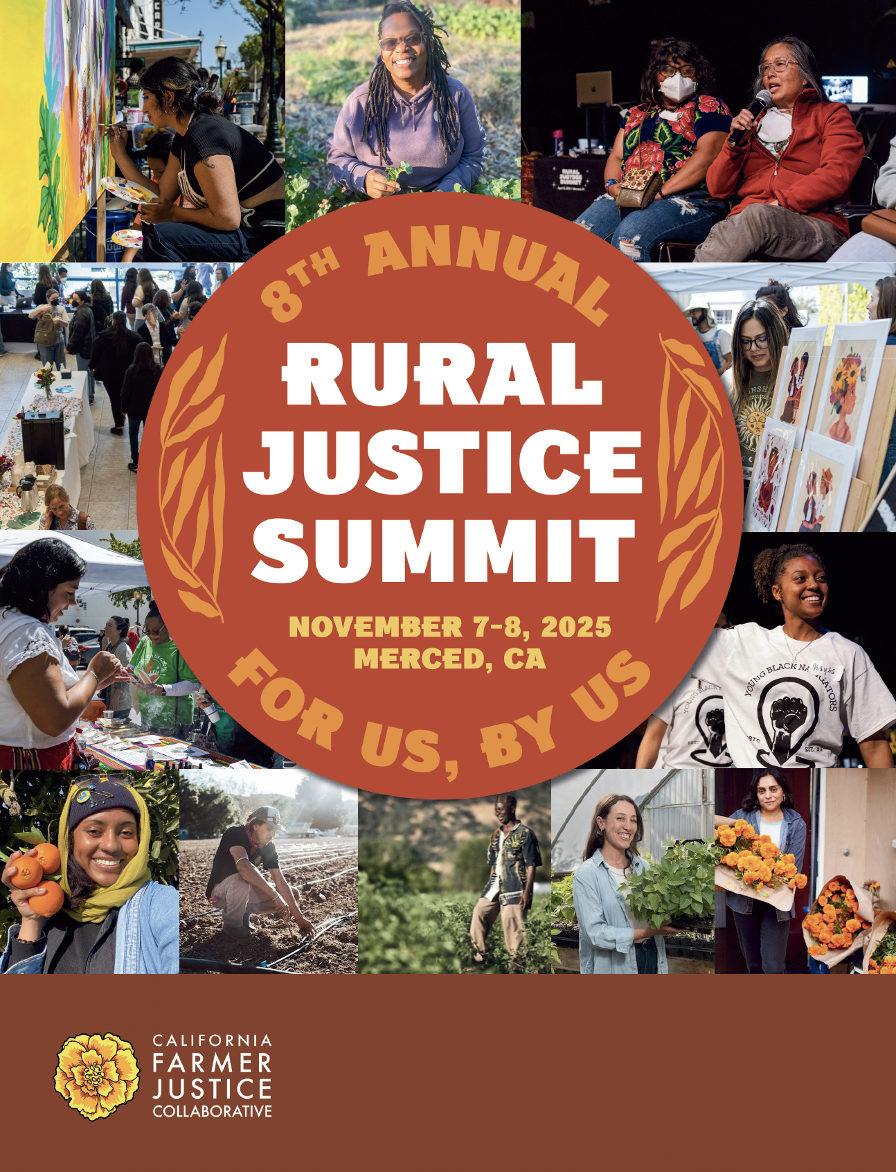 Visual identity design for the Rural Justice Summit 2025