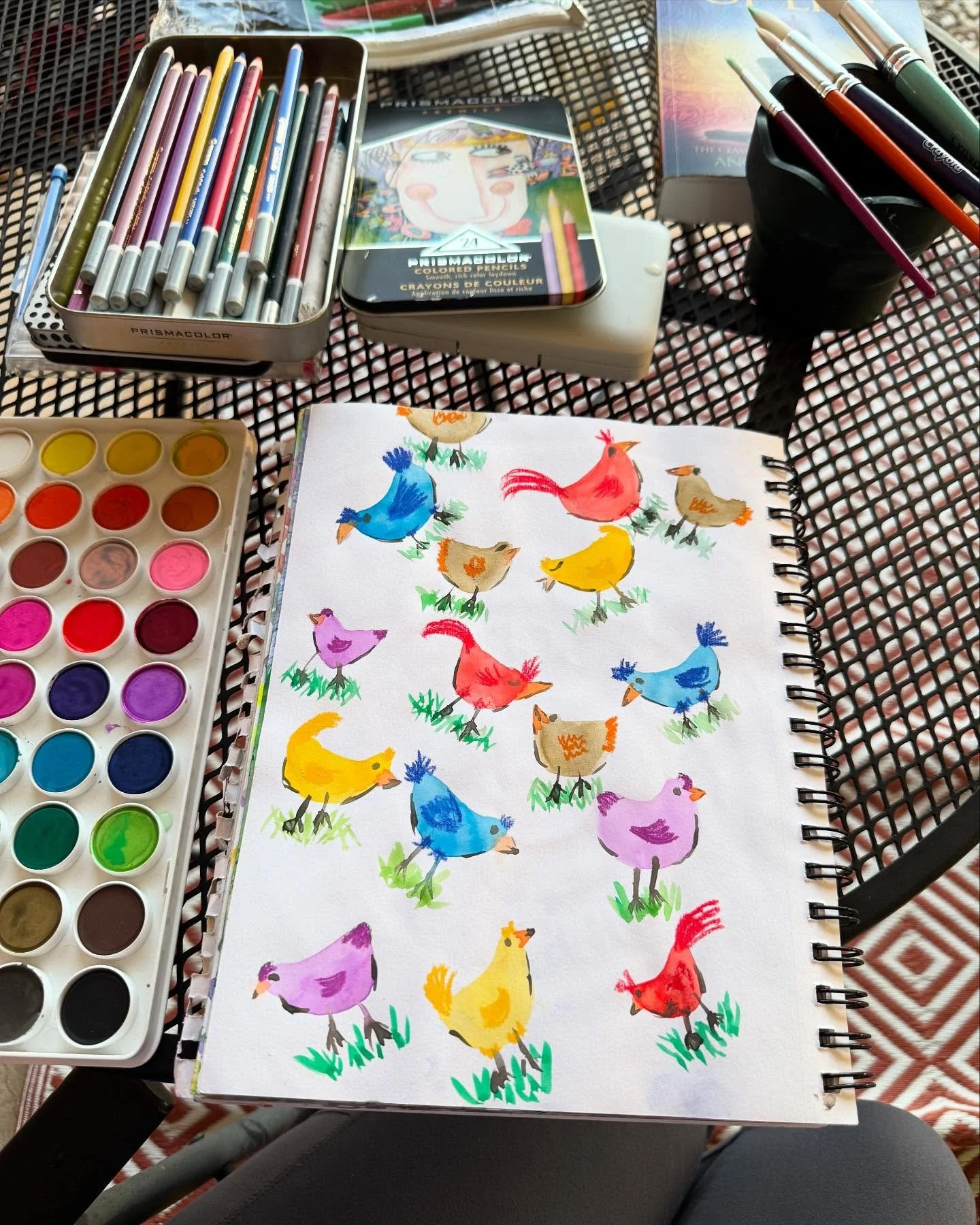 I was going for more cutesy, dainty birds but I got chickens instead. 🤷🏻&zwj;♀️😁
Day 12/100