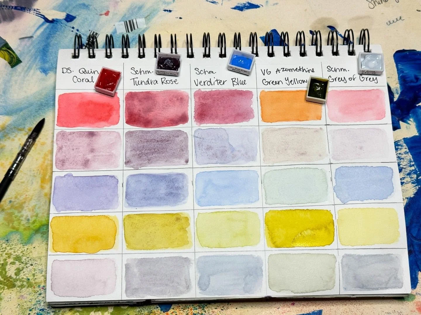 A little color mixing to chill out this evening