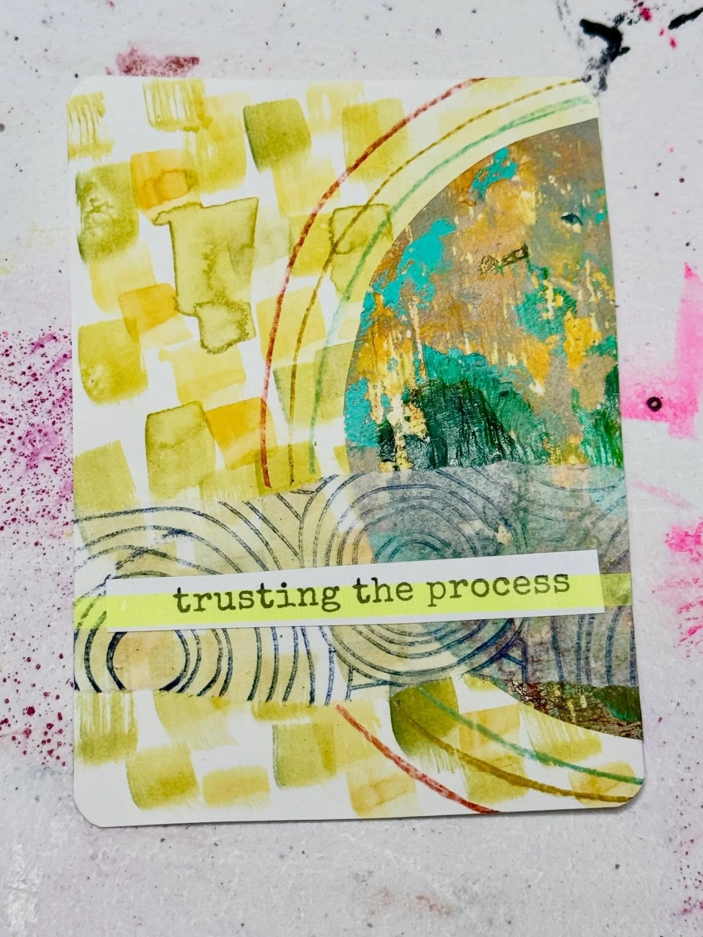 These cards may become a daily practice but they may not. I am allowing for my attention to ebb and flow. I am trusting the process and not focusing on an end result.
For now, I am having fun and that&rsquo;s what I want to focus on. 🥳