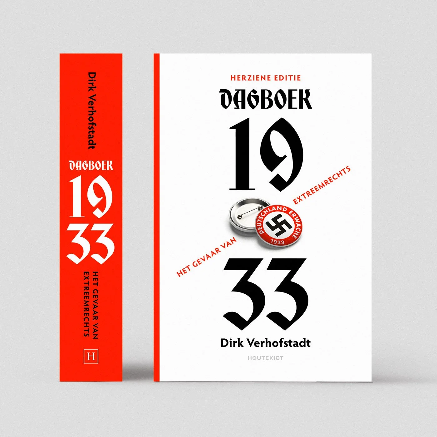 Cover ontwerp voor Dagboek 1933, het gevaar van extreemrechts
