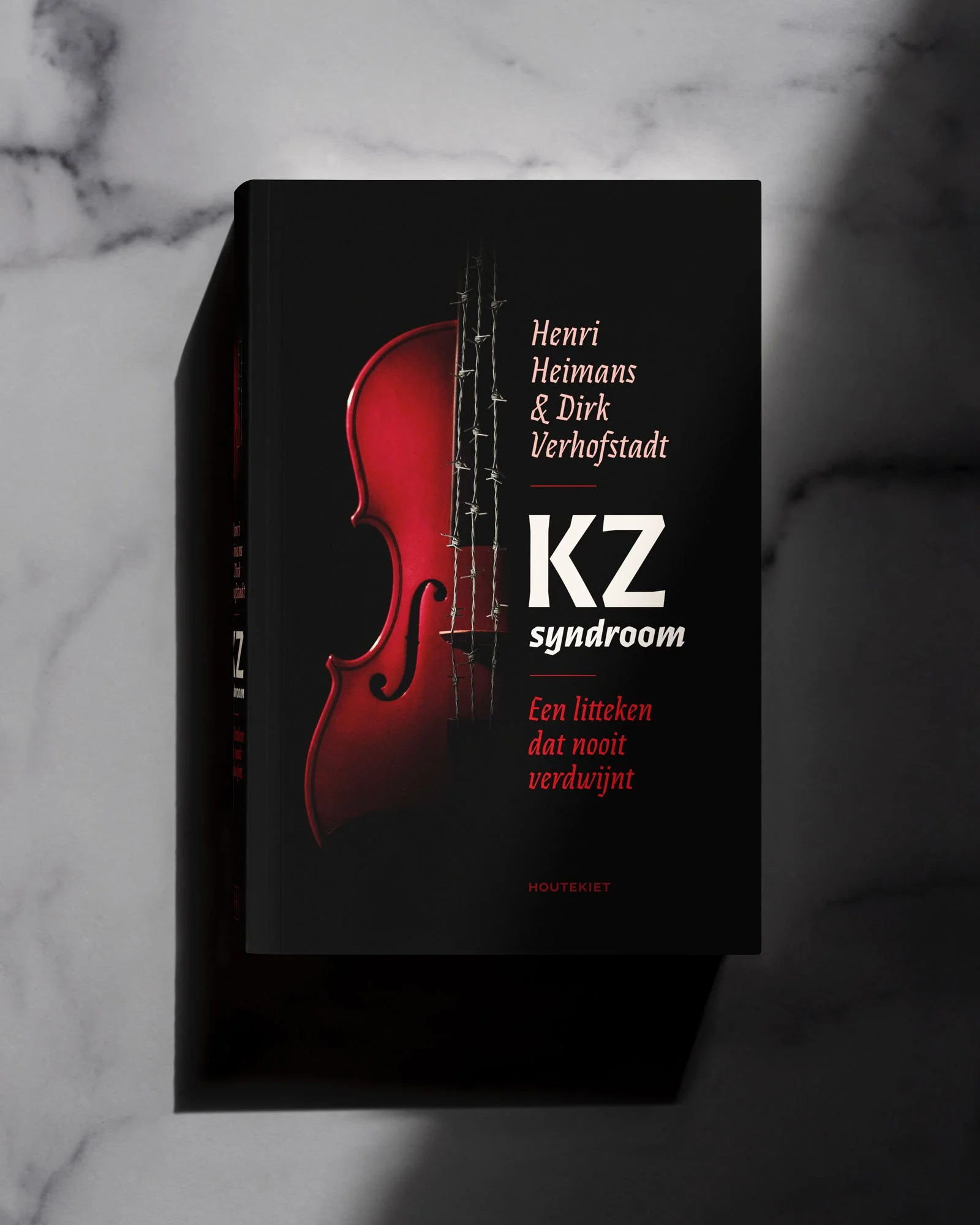  KZ-syndroom  Omslagontwerp voor Henri 
Heimans & Dirk Verhofstadt, uitgegeven door uitgeverij Houtekiet. 