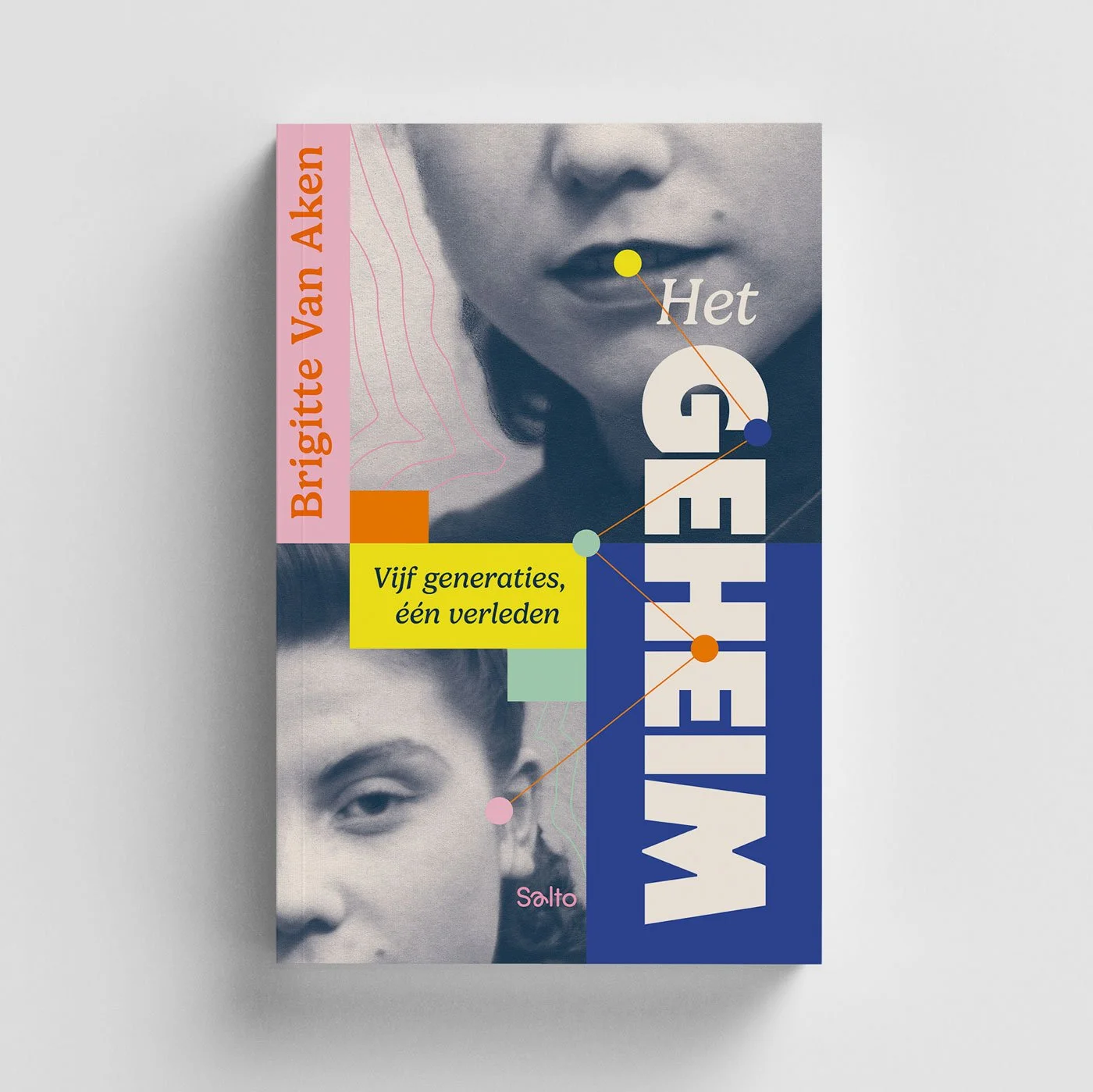 Boekcover van Het Geheim, een Young-adult roman van Brigitte Van Aken, ontworpen door Maarten Deckers
