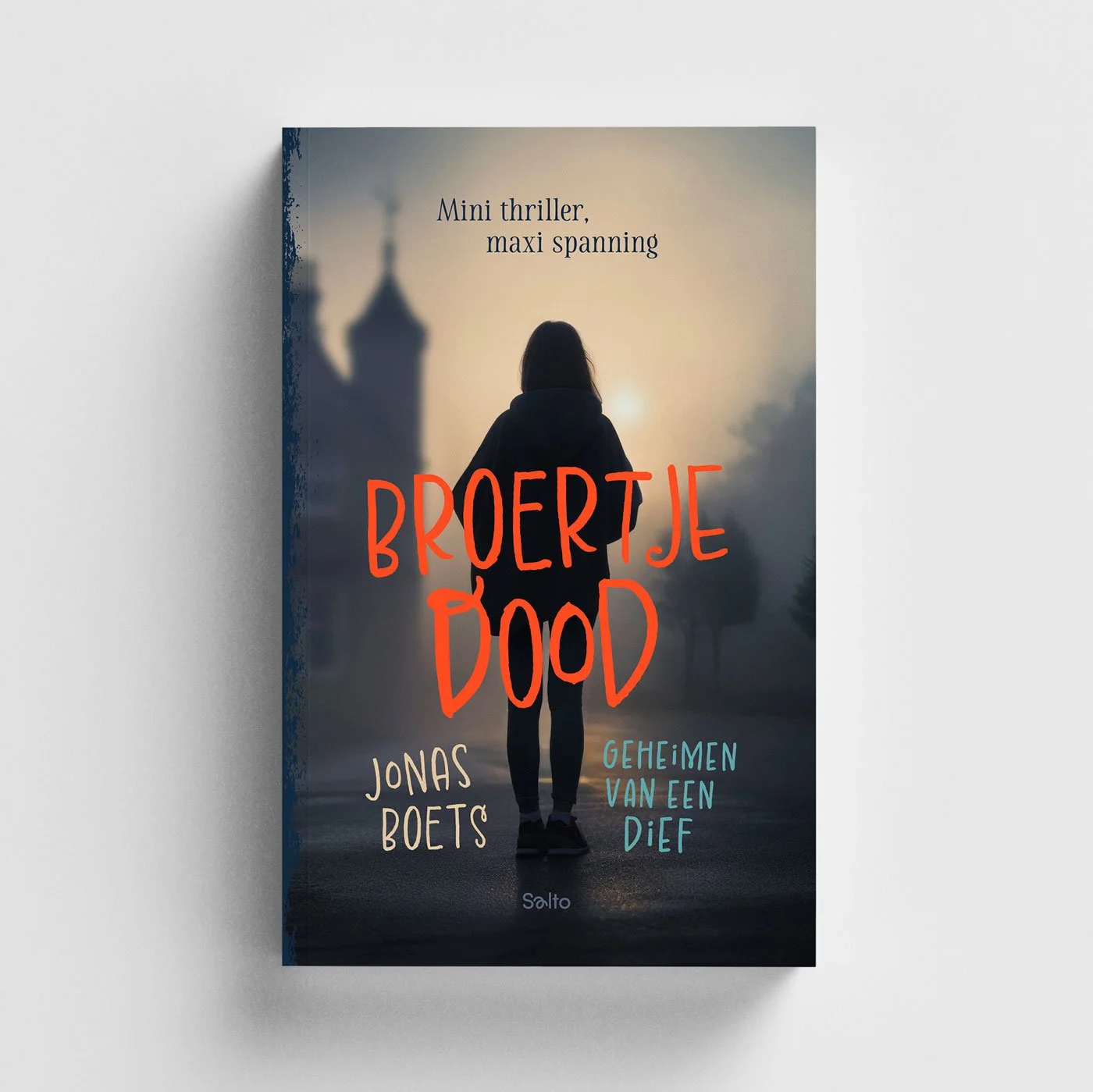 Boekomslag van Broertje dood van auteur Jonas Boets, ontworpen door Maarten Deckers