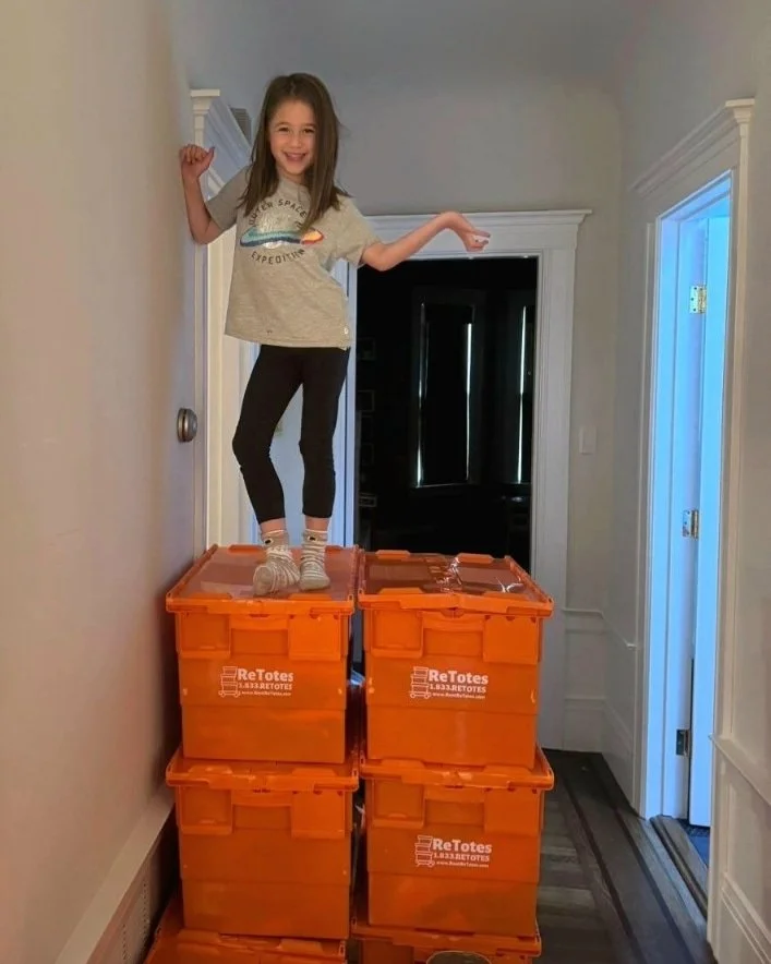 San Francisco Bay Area ReTotes Moving Box for Rent in front of Golden Gate Bridge in San Francisco, California - Rent a Moving Box throughout the San Francisco Bay Area, San Jose, Gilroy, Willow Glen, and Oakland