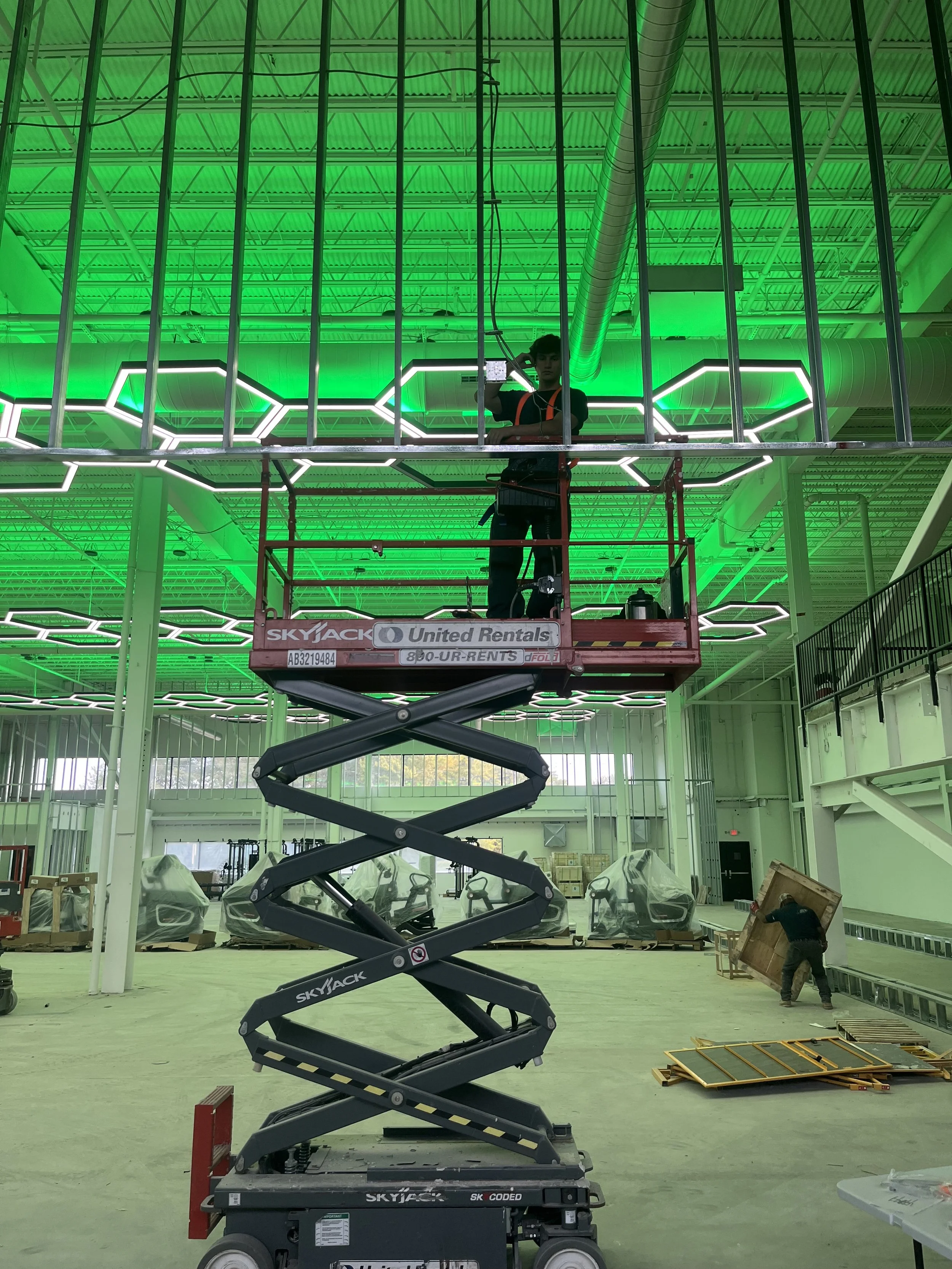 We furnish and install high end lighting packages