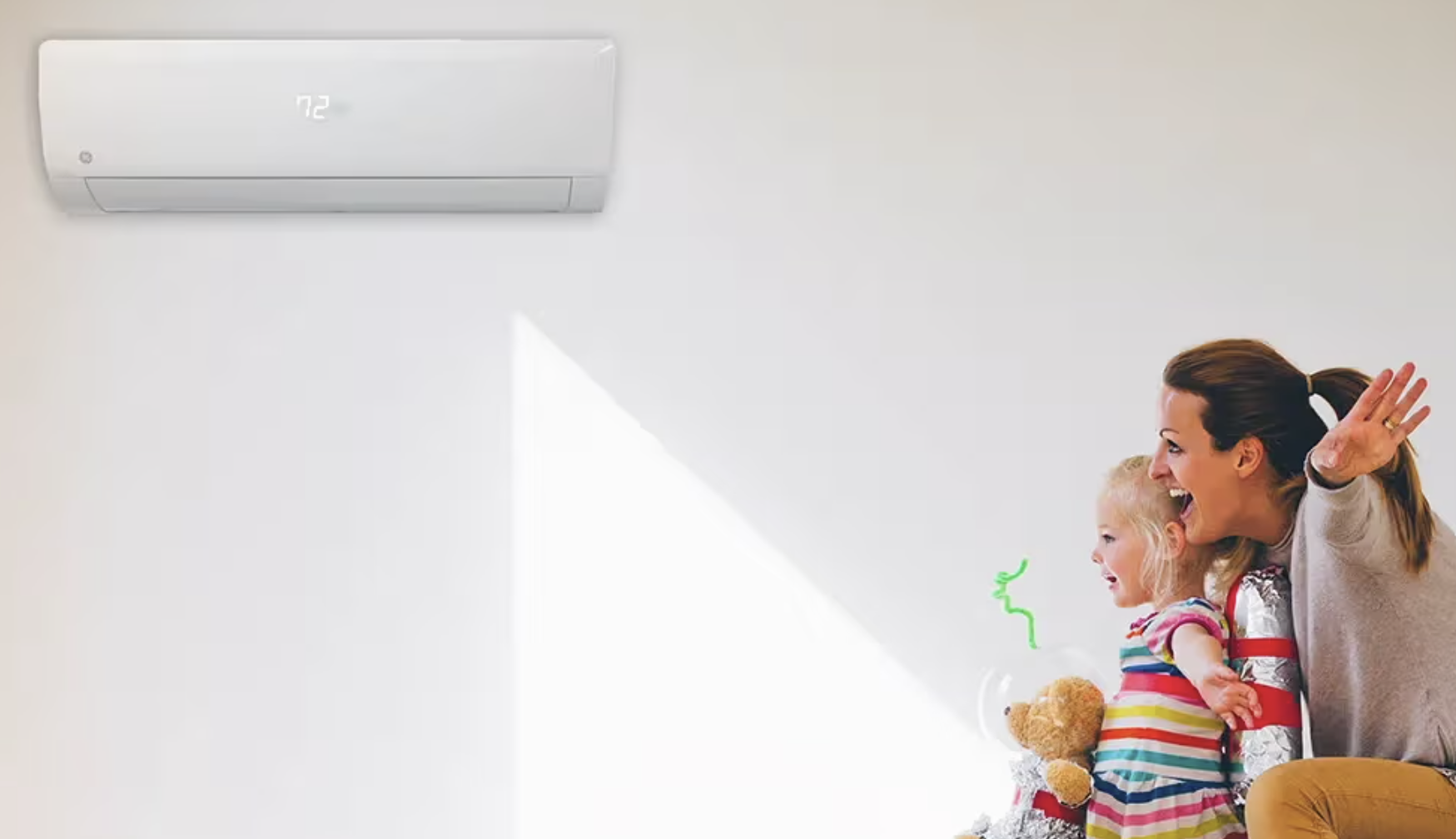 A professionally installed GE mini split