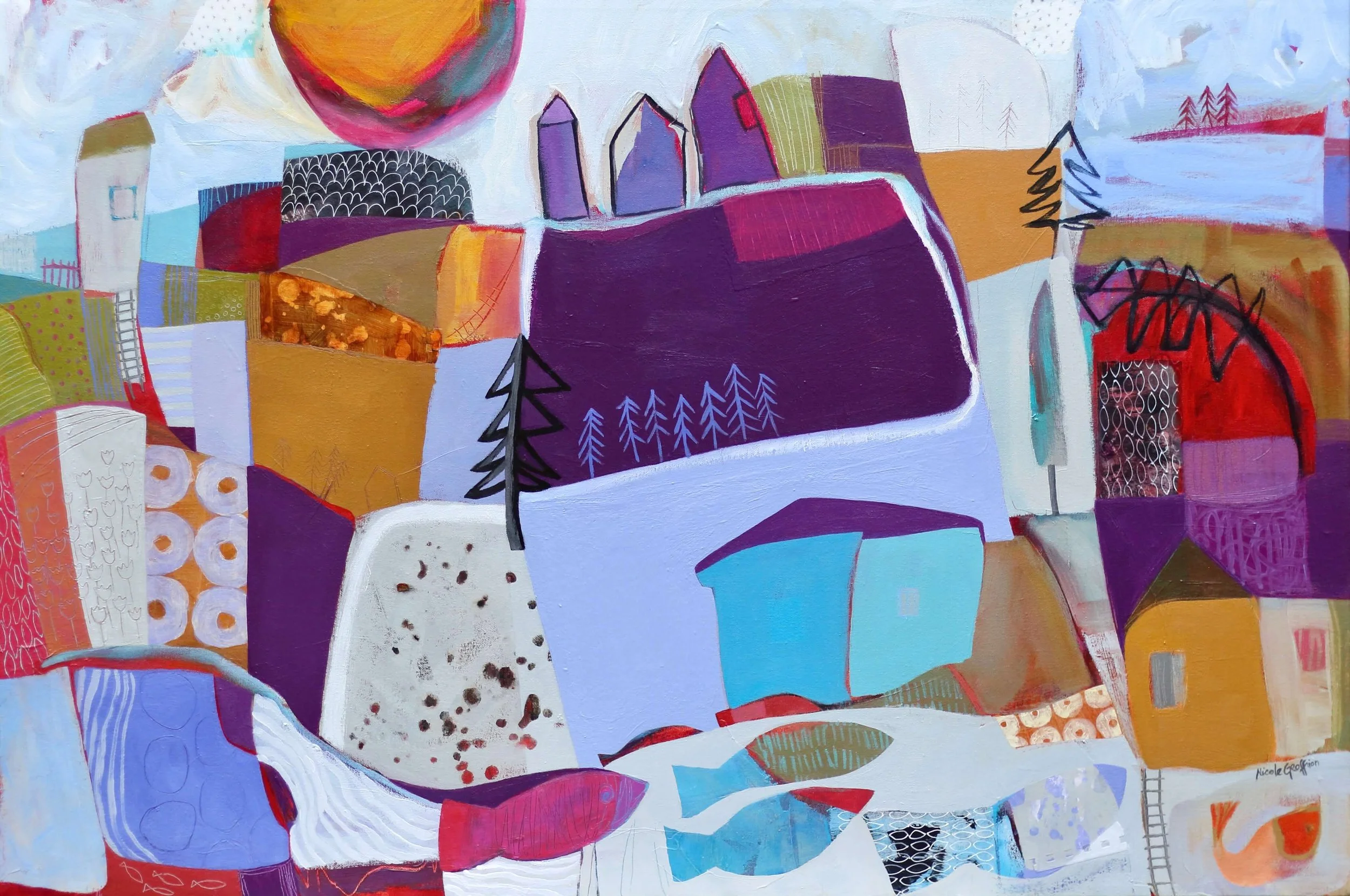 Unexpected Abundance-Abondance Inexpectée_24x36x1.5_mixed media on canvas_#390801_NicoleGeoffrion.JPG