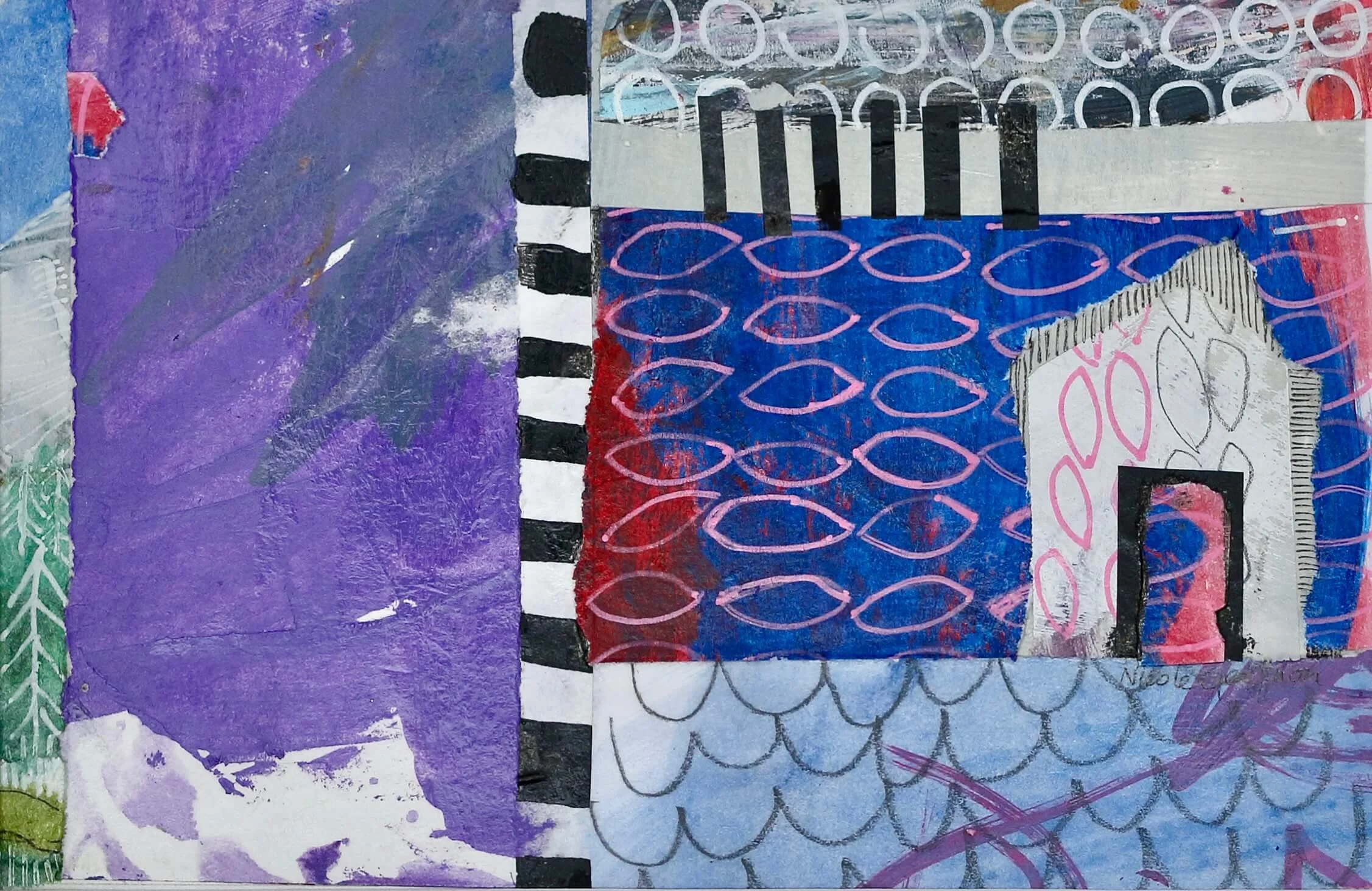 Mountain View-Vue Des Montagnes_3.75 x 5.75_mixed media collage_#380908.JPG