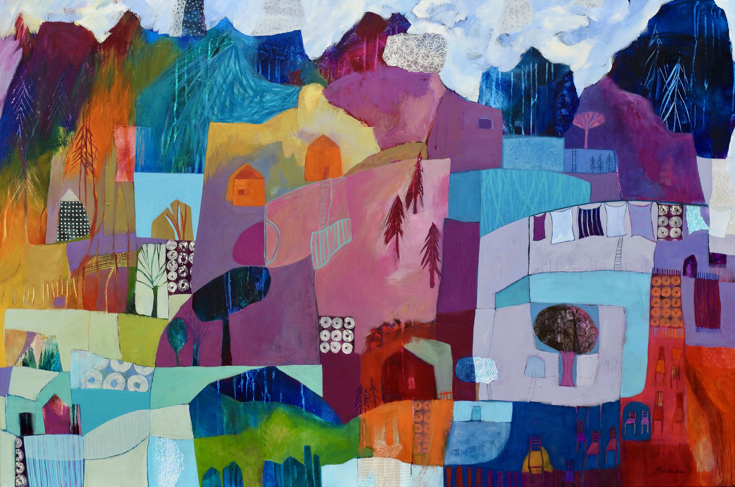 Beyond The Village-Au-Delà Du Village_40x60x1.75_acrylic on canvas_.#380503.JPG