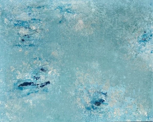 'silenzio nella nascita', 150x120x4cm, tecnica mista con sabbia di vetro, artista maria daniela pia walser