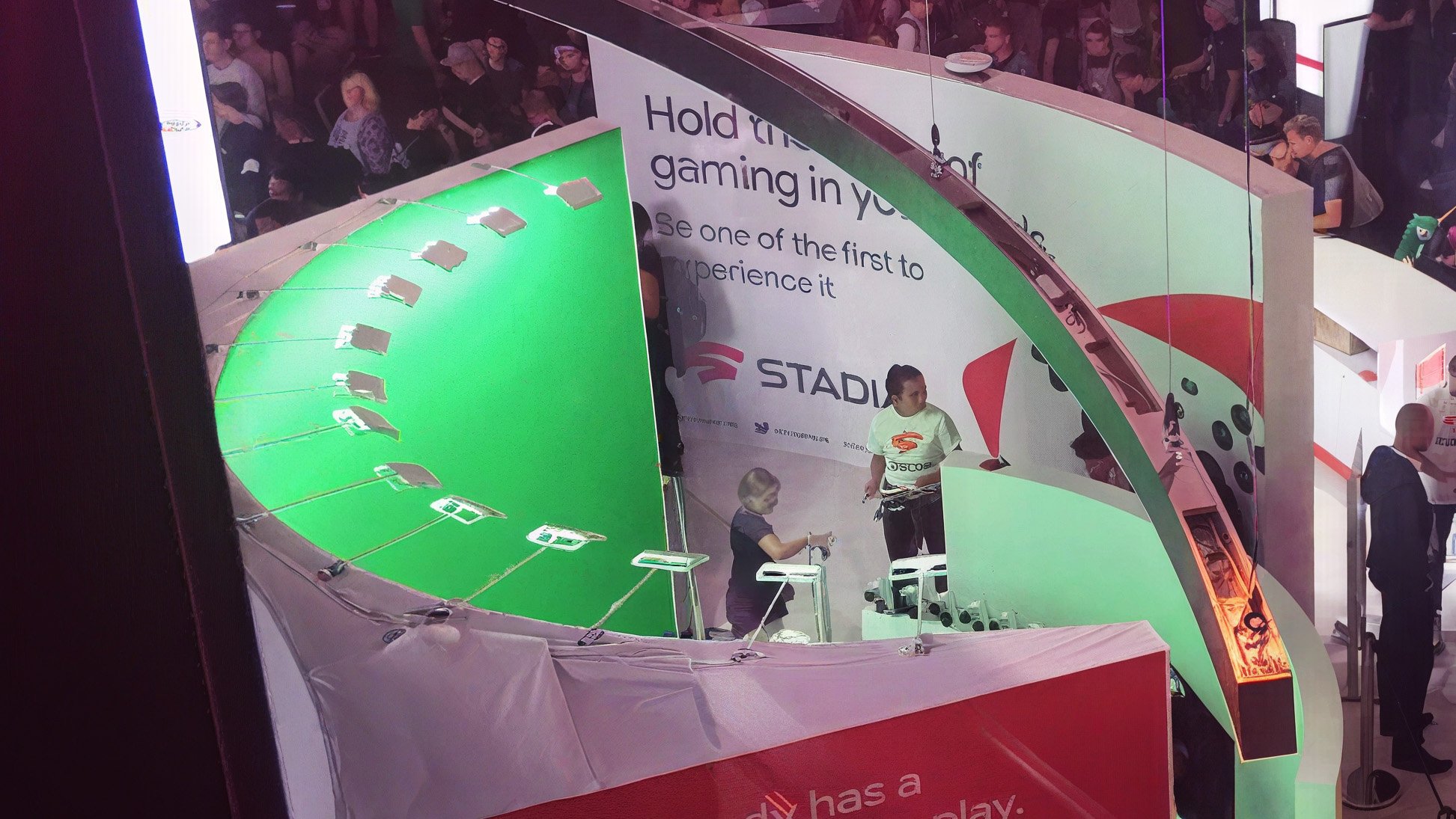 Greenscreen + bullet-time with Google Stadia in Germany