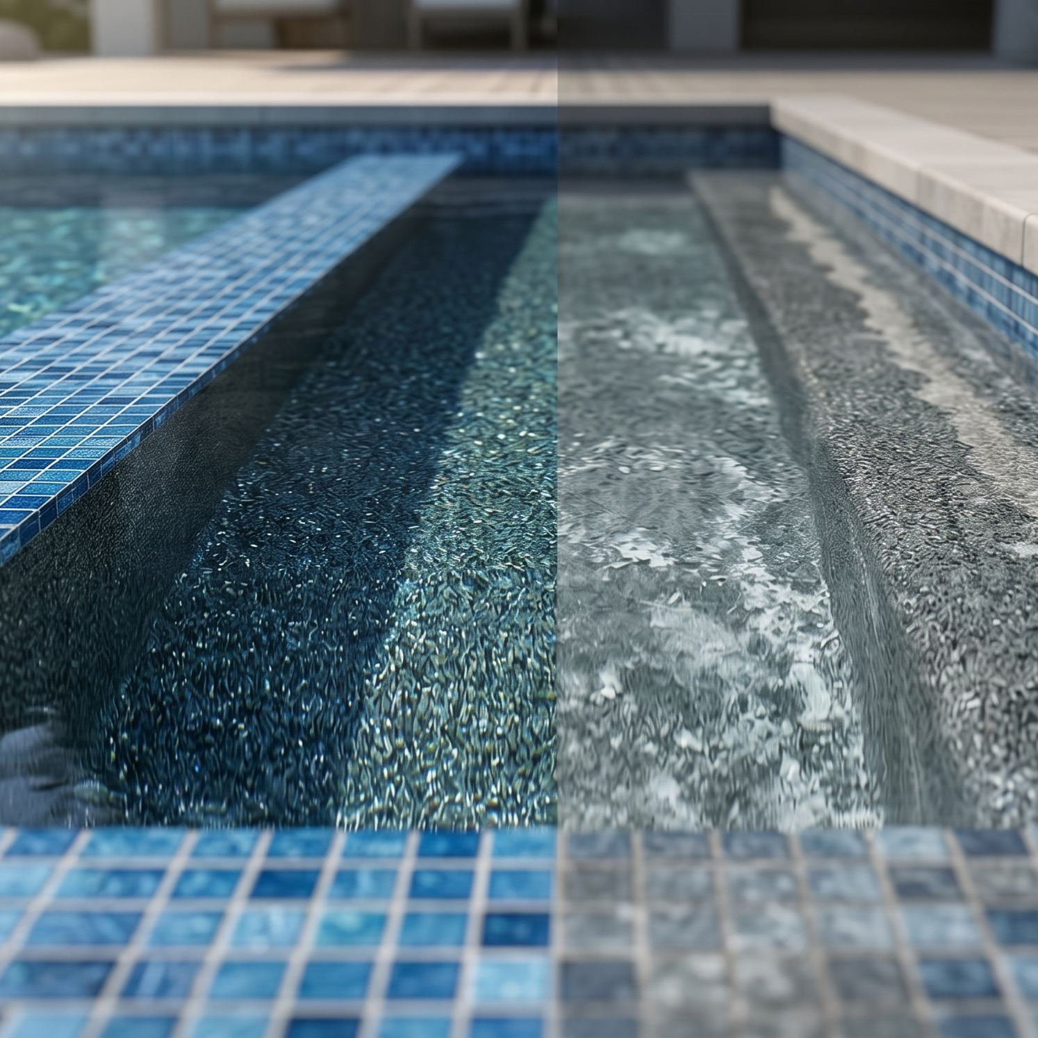 Bead Blasting vs. Acid Washing: Which Your Pool Tile Needs