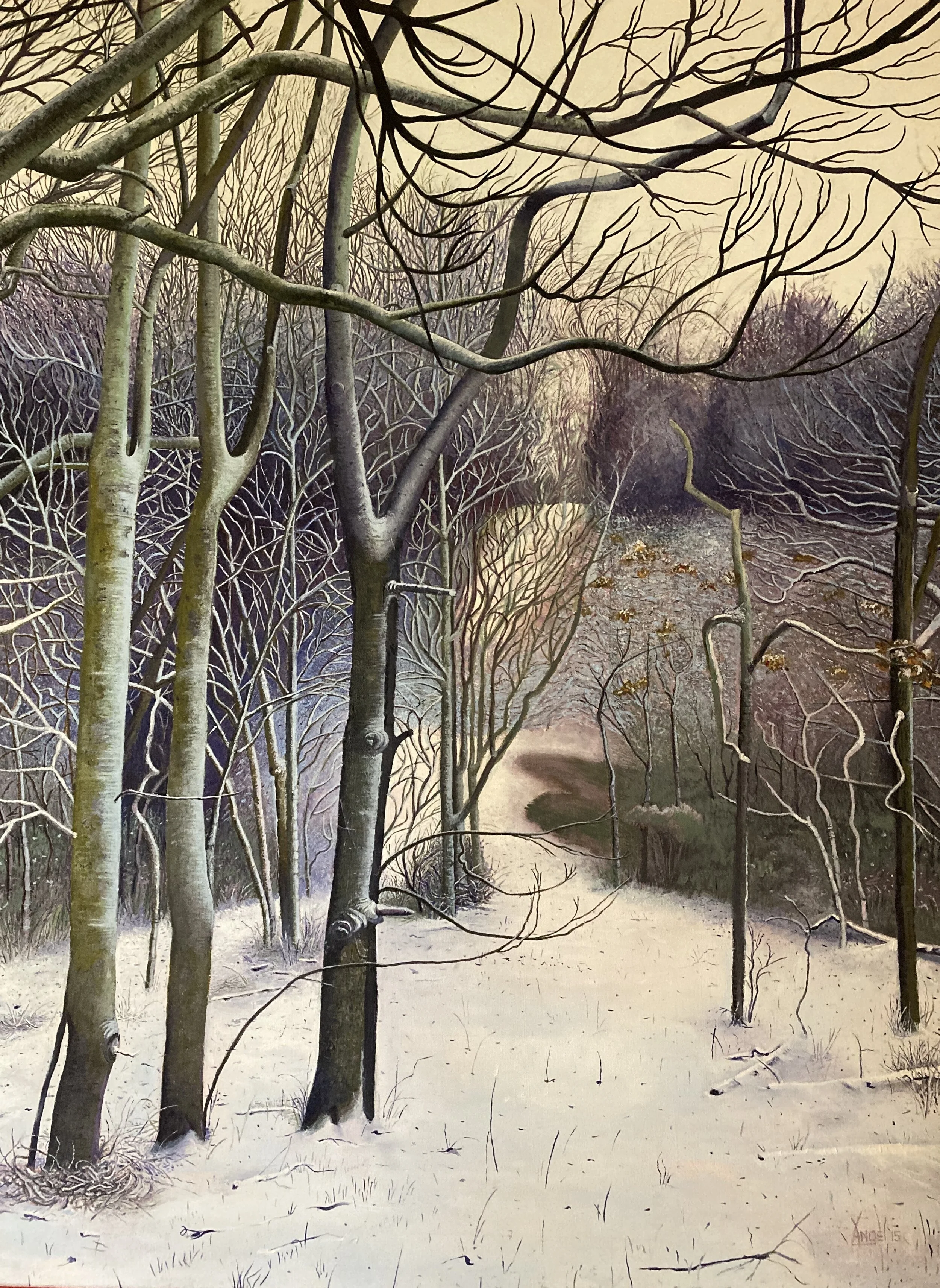 Path to the Second Hill: 2015 (Slaughter Farm Series) / 32" x 40" / Oil on Canvas