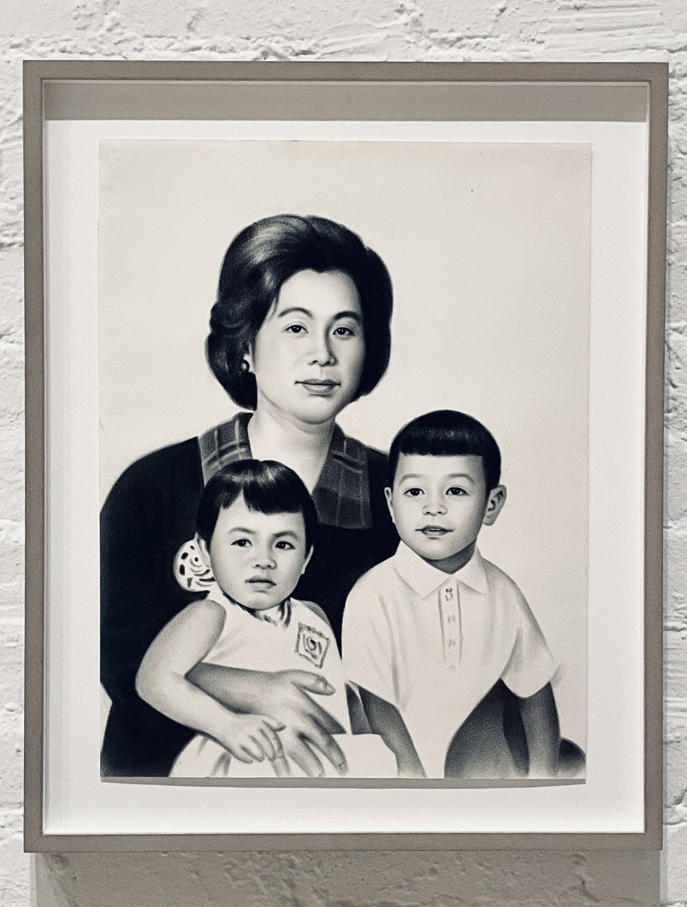 Untitled 1987, Rirkrit Tiravanija (portrait with mother and sister) appropriated work (Copy)
