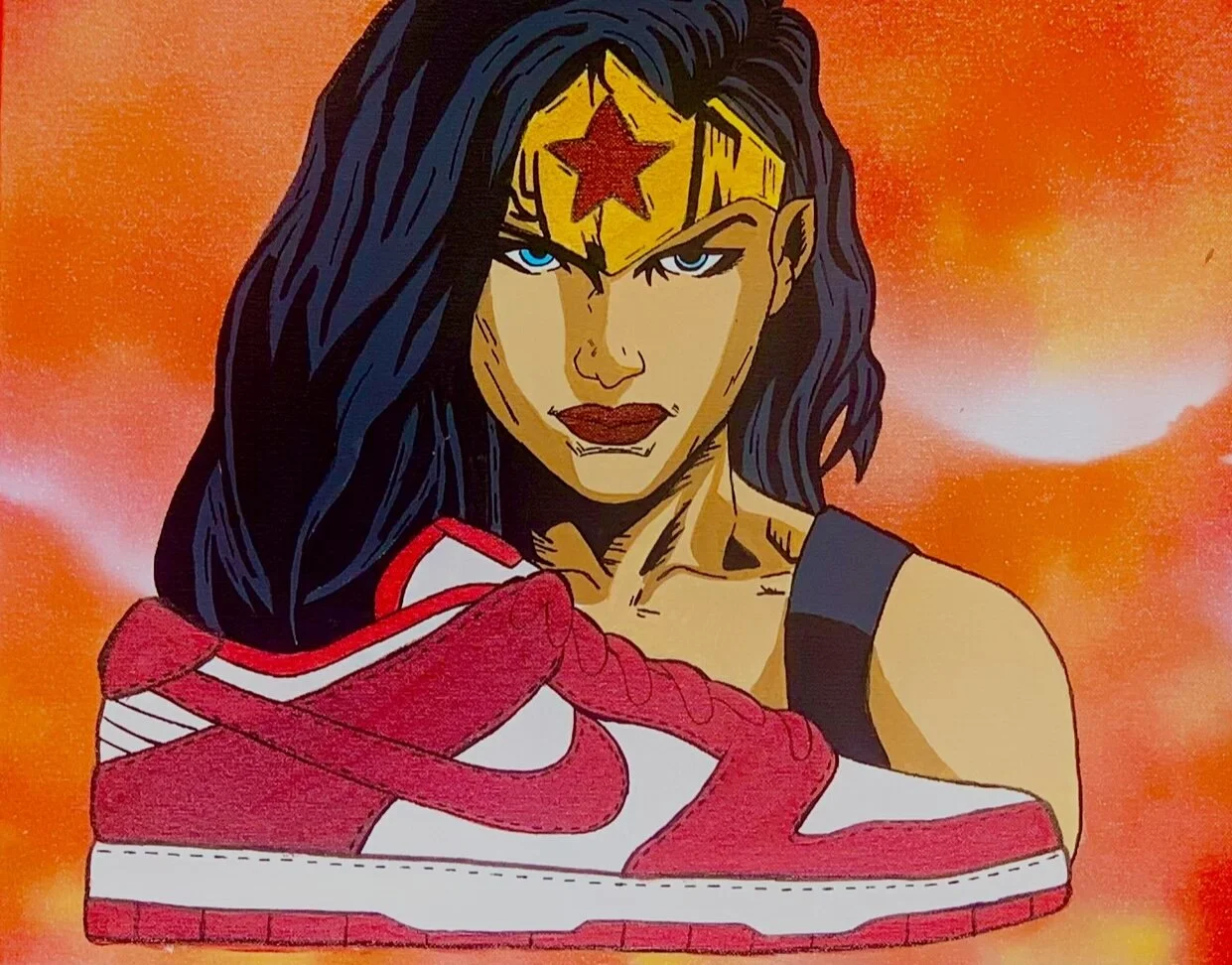 Nike top wonder woman