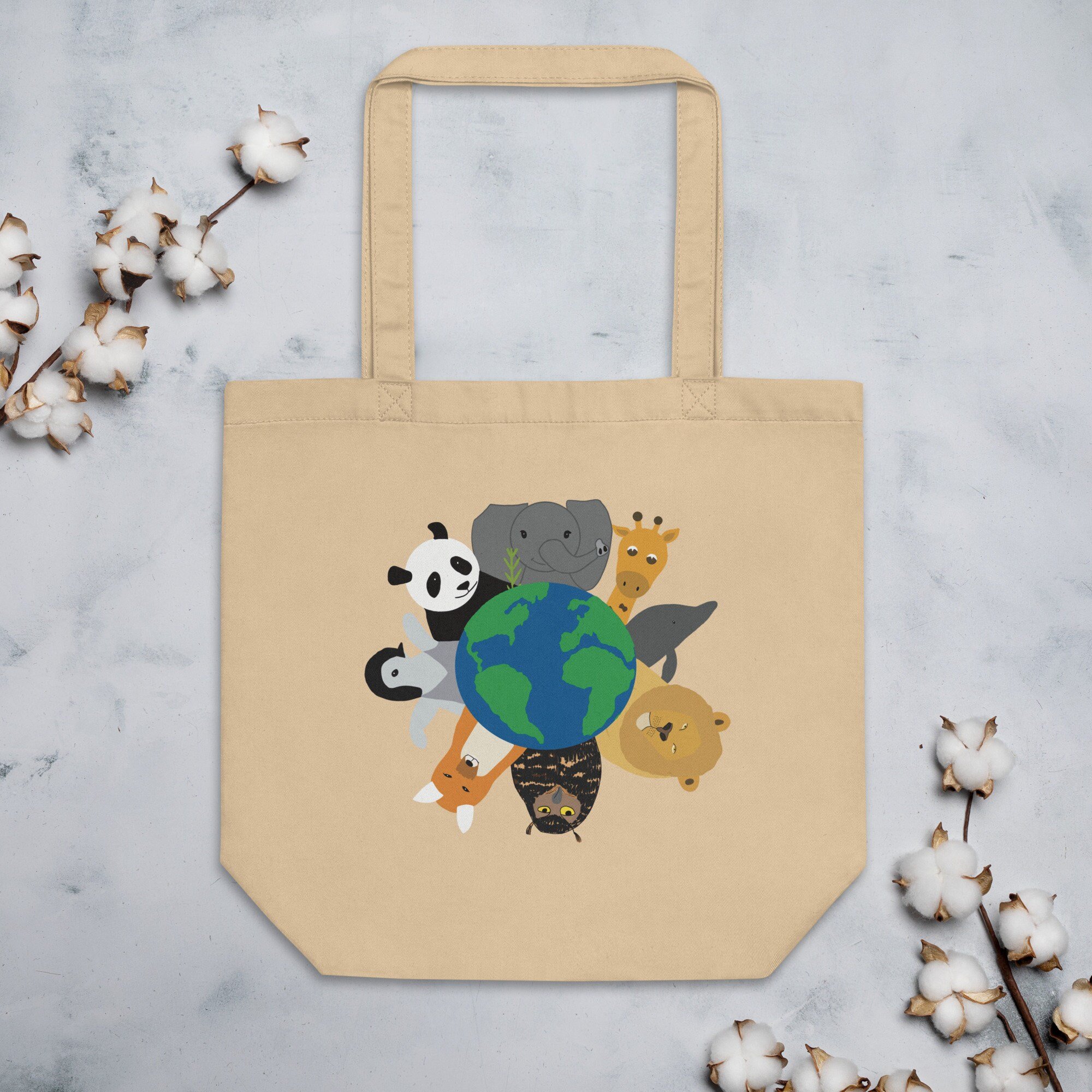 Animals Around the World Eco Tote Bag