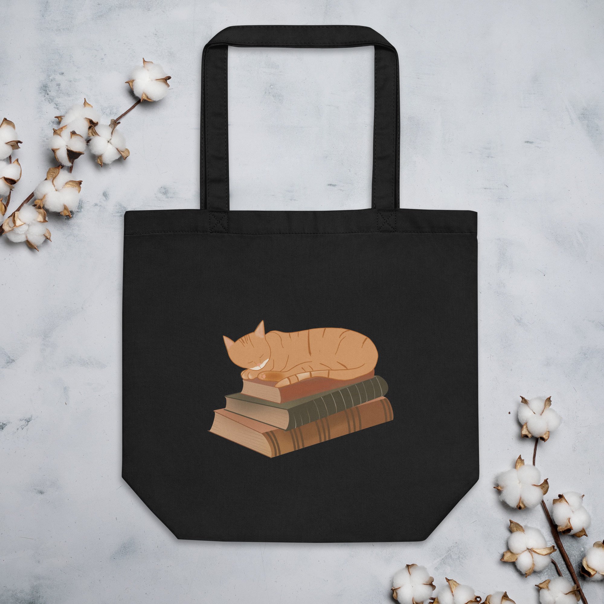 Book Cat Eco Tote Bag