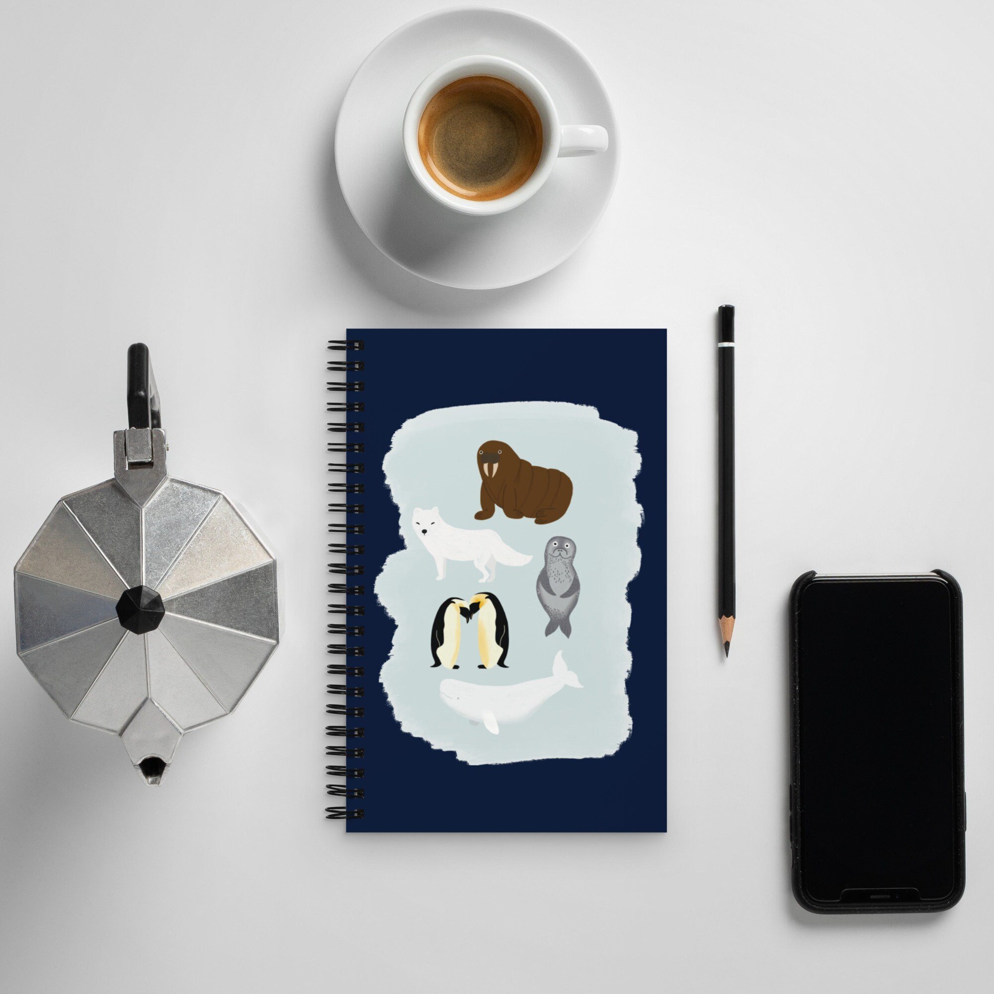polar pals spiral notebook
