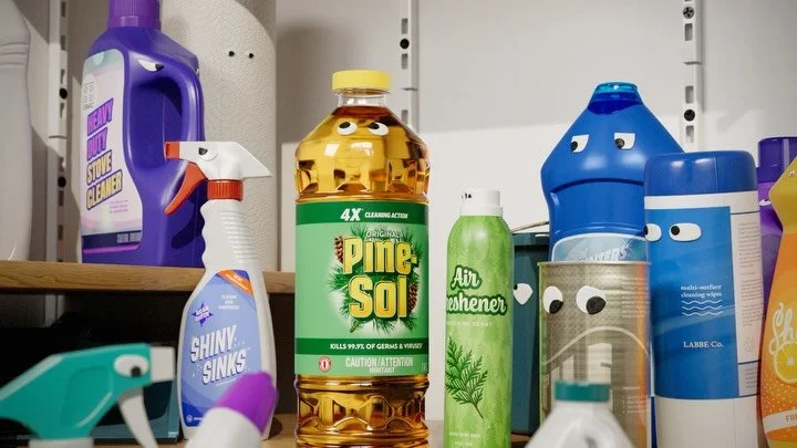 The gang is back together! We absolutely love these fun new spots for Pine-Sol from IAMSTATIC.