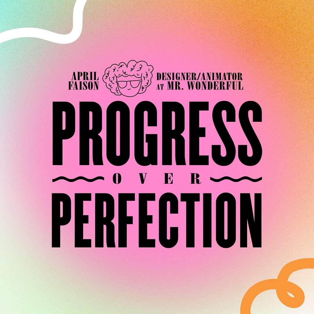 MRW animator April Faison (@april.faison) talks &ldquo;progress over perfection&rdquo;. Swipe to see a selection of April&rsquo;s work!