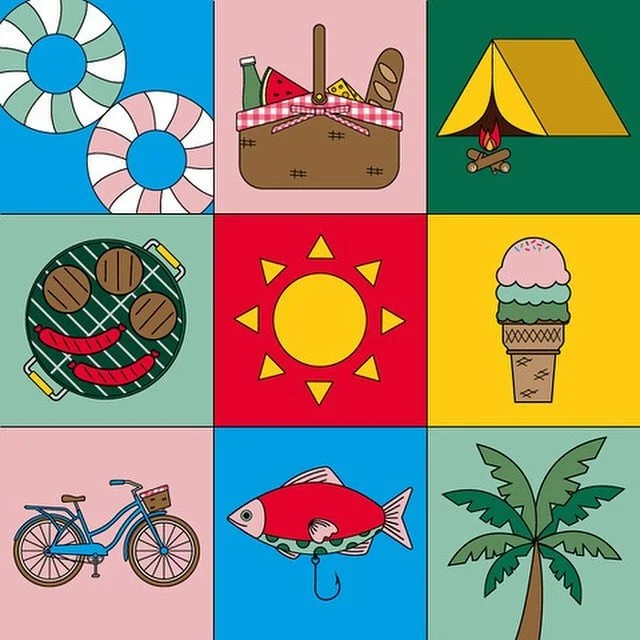 Visualizing our summertime mood board this #SummerSolstice 🌴☀️🍦🍉🎣🏕️

Designer: @april.faison