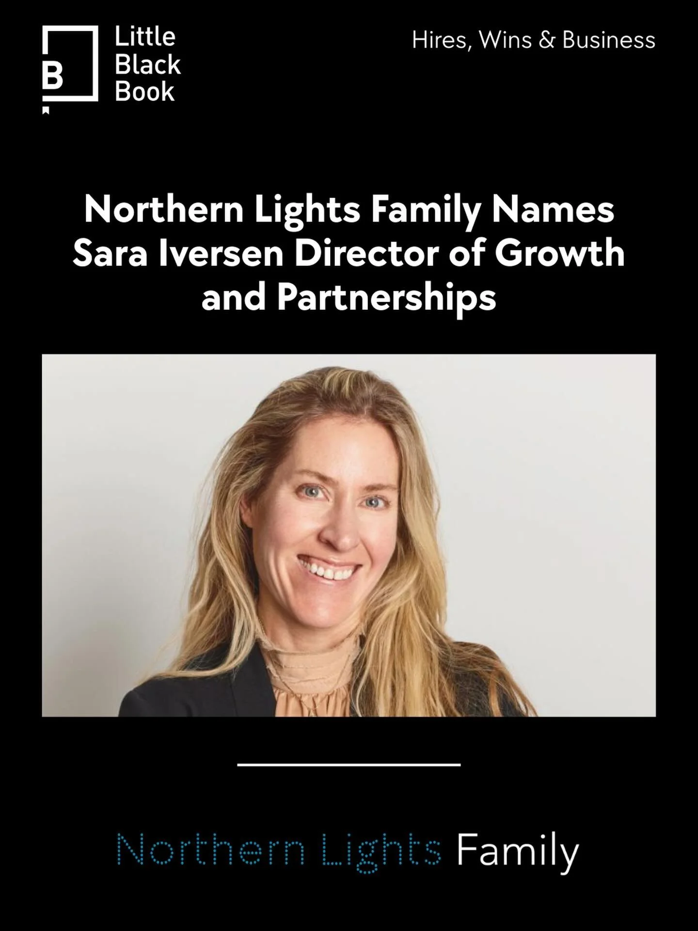 Big news ✨ Welcome Sara Iversen to the Northern Lights Family as Director of Growth &amp; Partnerships. With 20+ years of experience and a people-first approach, Sara will lead growth and partnerships across Northern Lights, Mr Wonderful, BODEGA, Sup