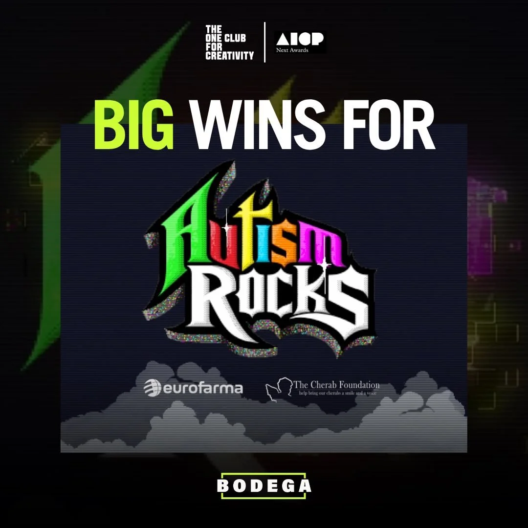 Big wins for &ldquo;Autism Rocks&rdquo; 🏆

Honored to see this work - directed by @adamreidbits - recognized across the 2026 One Show, ADC Awards, and AICP Next.

🥇 One Show Gold Pencil - Interactive, Online &amp; Mobile Craft / Music
🥉 One Show B