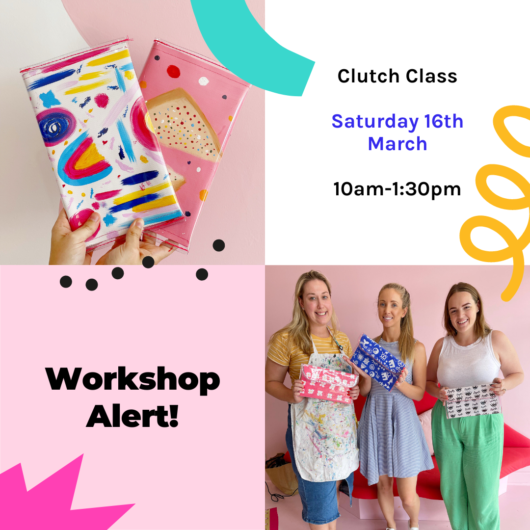 Adult Art Class Abstract Art Clutch Workshop - Saturday 16th March 2024 - 10am-1:30pm