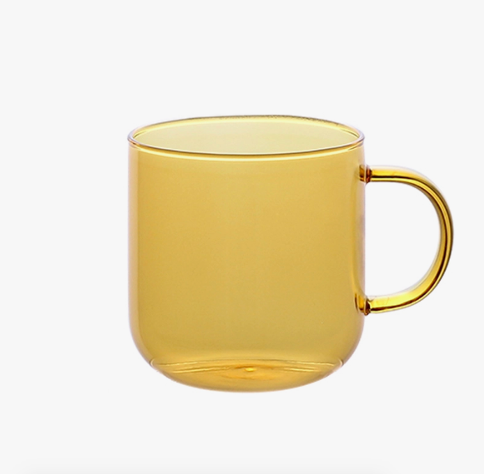Colorful Ear Glass Mug - Yellow