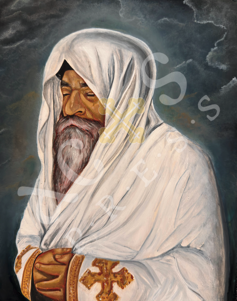 St. Pope Kyrillos Icon - Praying