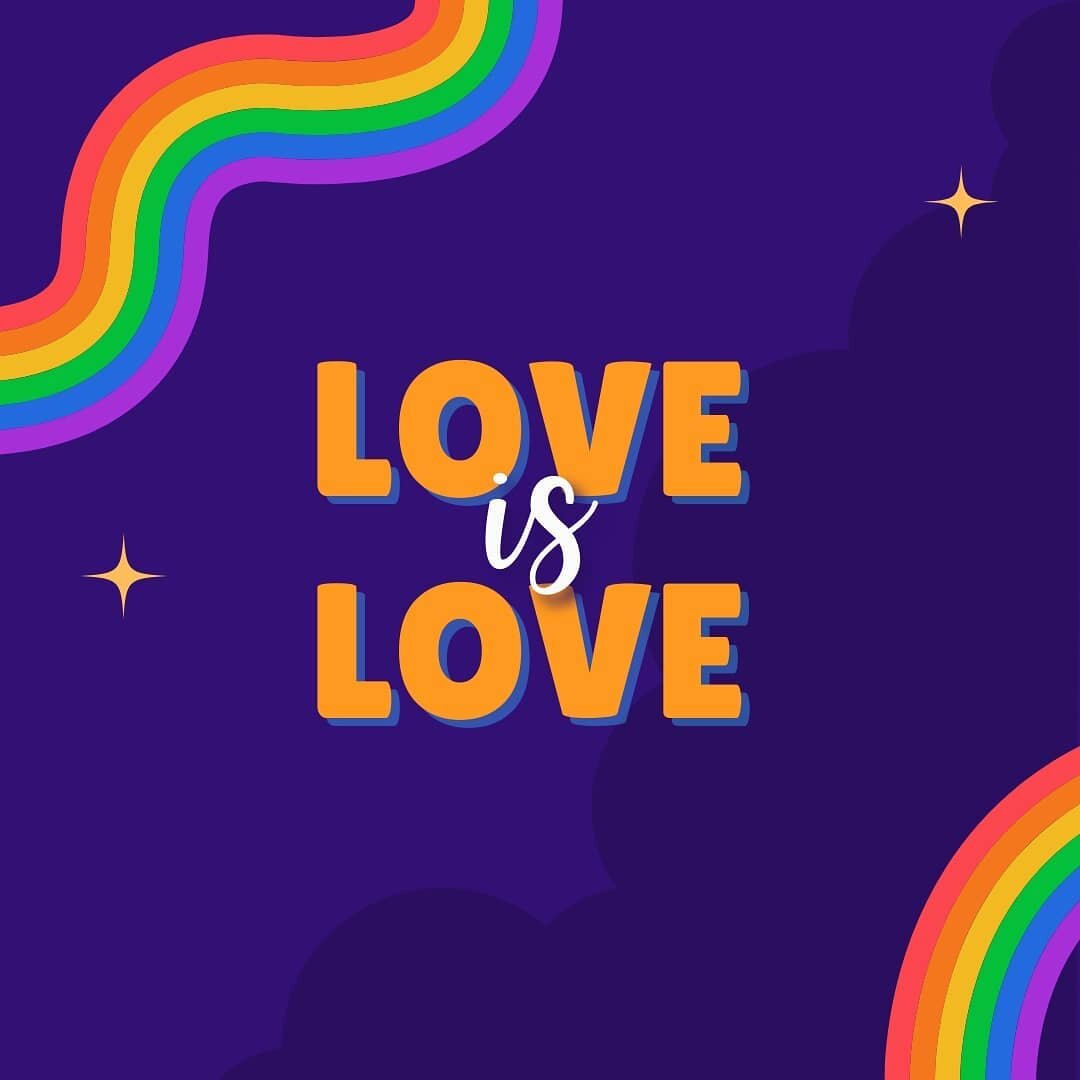 Happy Pride Month! All love is welcome here because LOVE is LOVE ❤️🧡💛💚💙💜