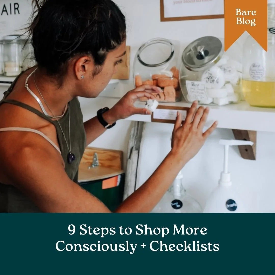 9 Tips to Shop More Consciously + Bonus Checklists