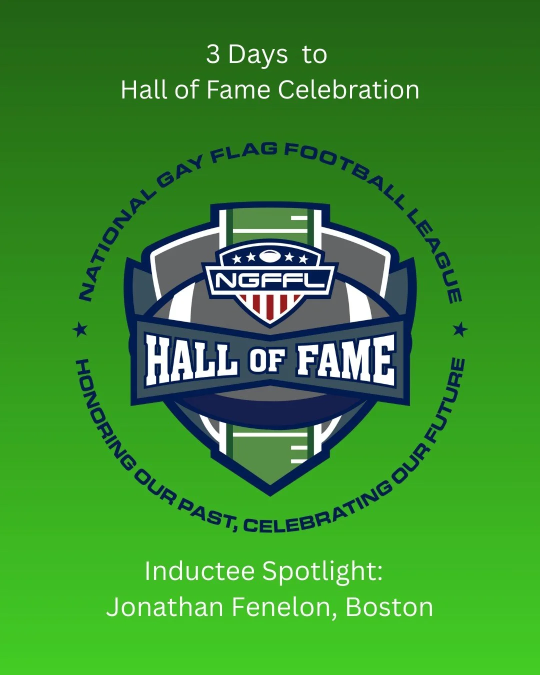 Hall of Fame Week plays on! With just three days to our induction celebration, we are highlighting our third inductee of 2025 class, Jonathan Fenelon. Join us Thursday Night at 8PM EST on YouTube, Instagram, or Facebook for the celebration!

#NGFFL #