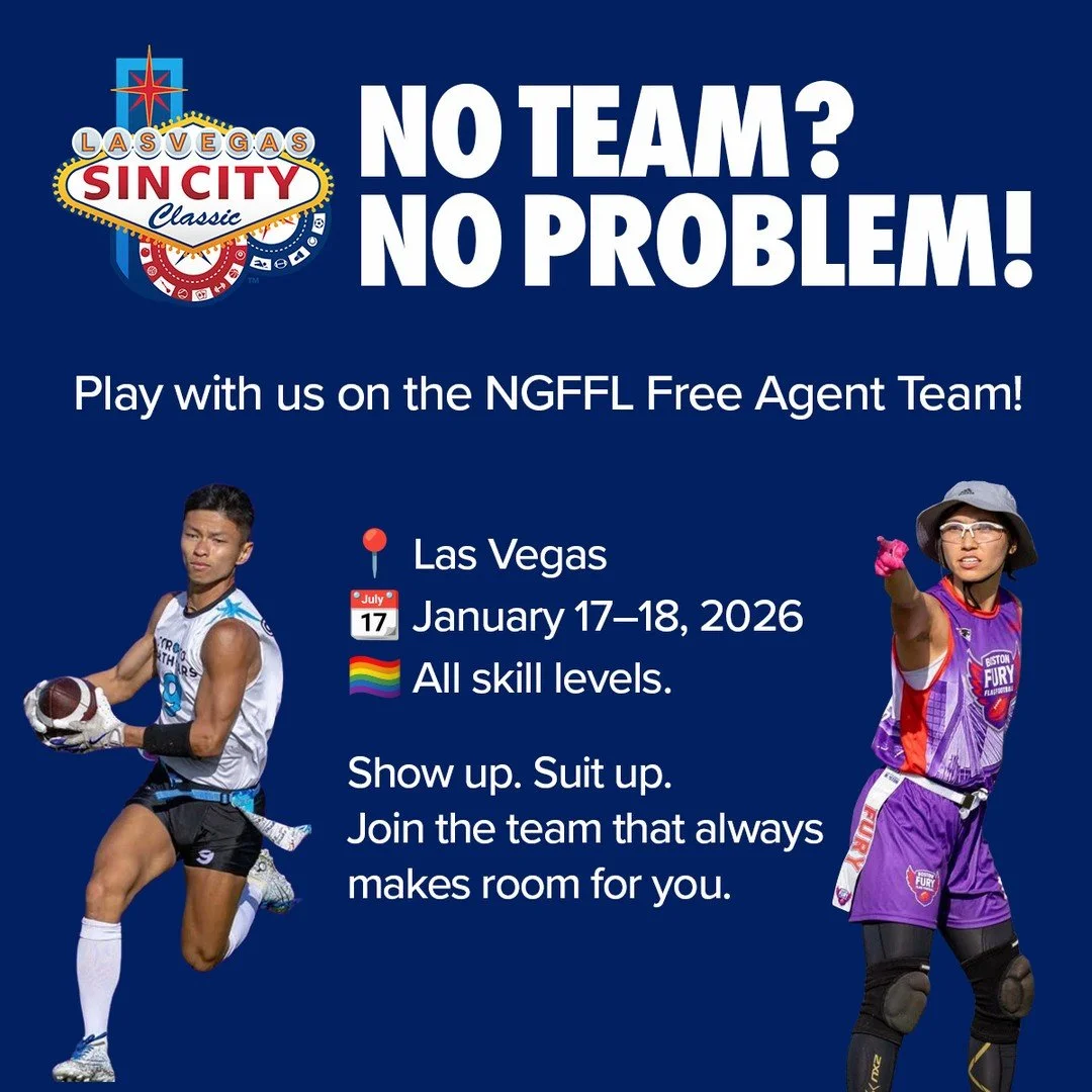 Don't forget! 🚀 Your action is needed. Now that Thanksgiving is over, why not register for the one of the Free Agent Teams at Sin City Classic? The registration link is in our bio! #Reminder #ActNow #NGFFL