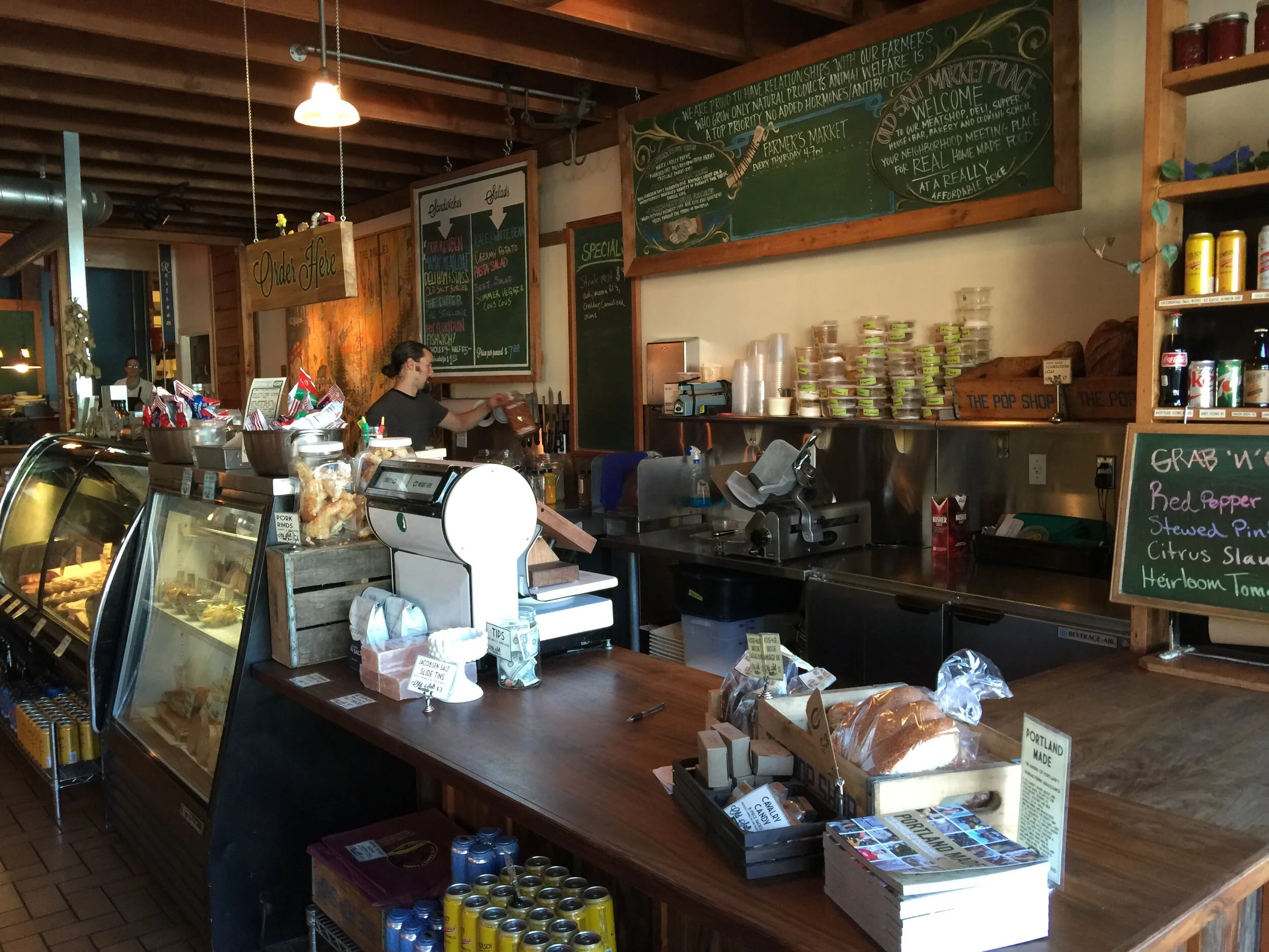 Old Salt Marketplace Deli Counter with GRAB and GO Daily Special