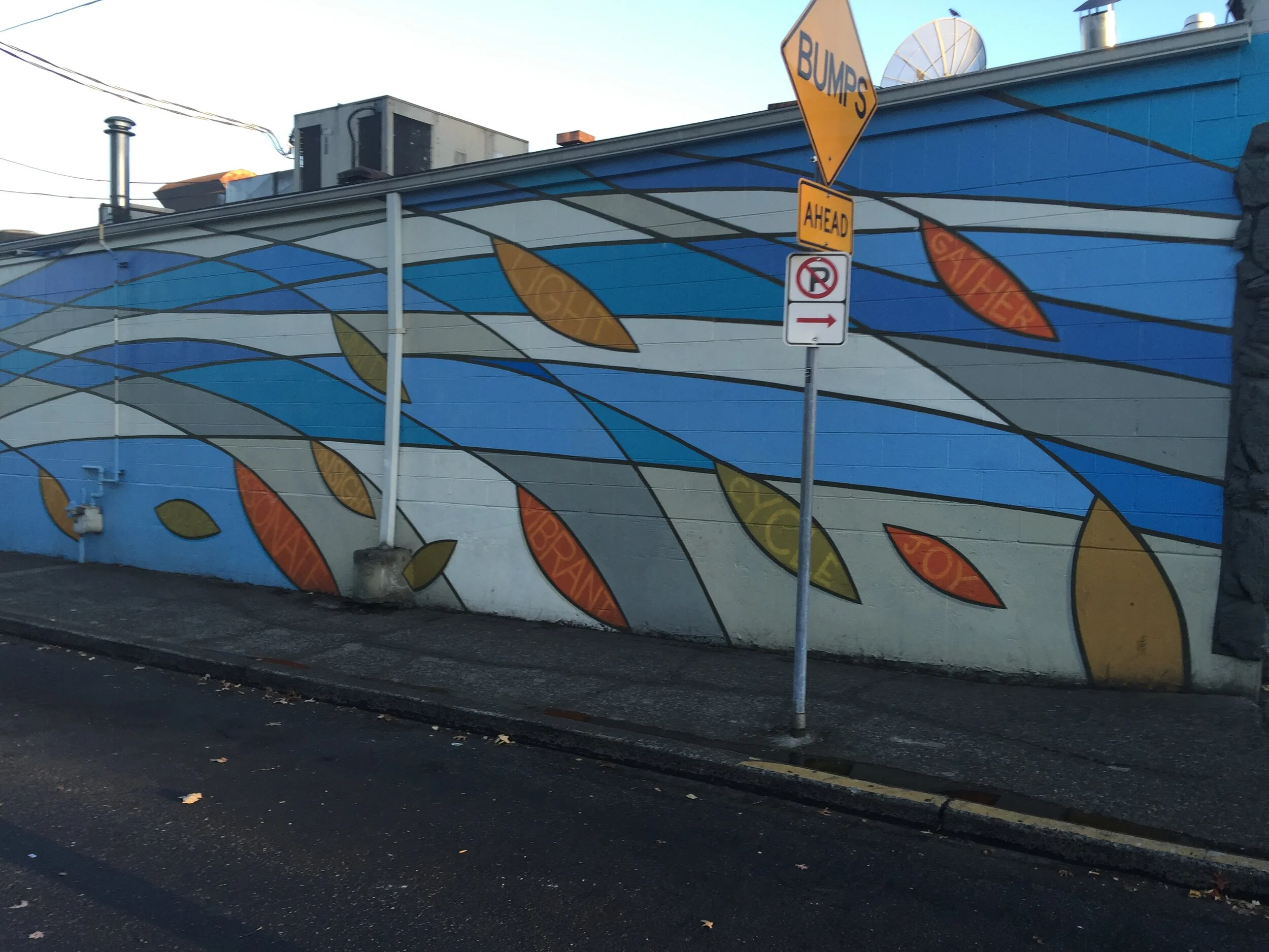 Mural on Spare Room Restaurant and Lounge Wall