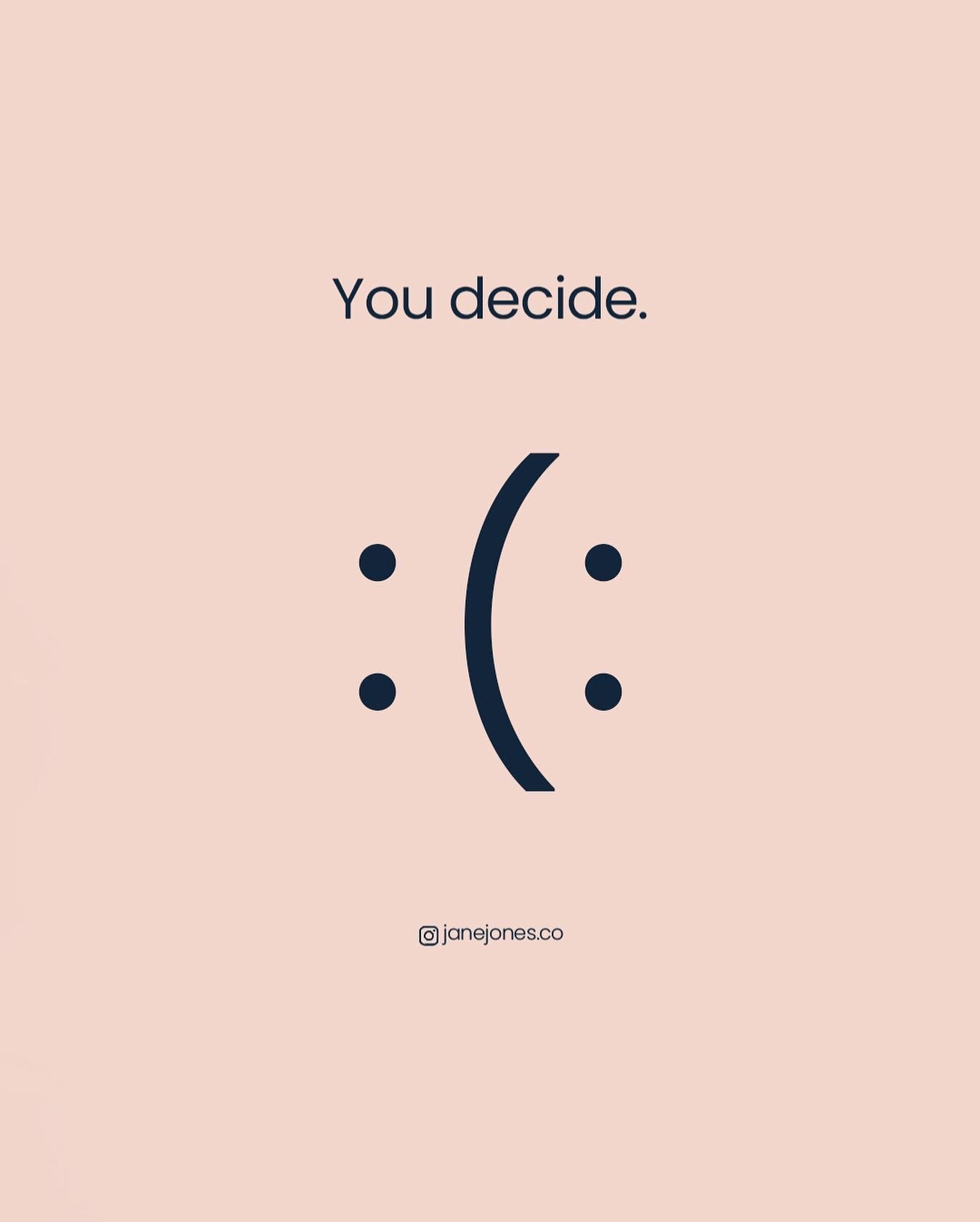 💫 The choice is yours.

You deserve to be happy and hopeful. 

But you&rsquo;re the only one that can make it happen. 💛