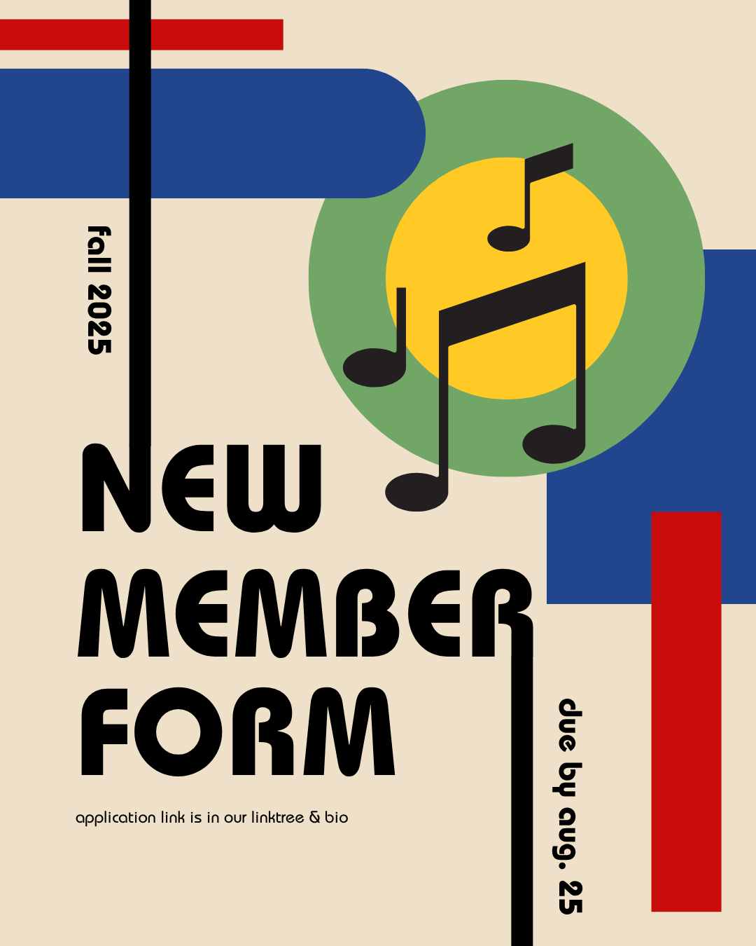 New Member Applications Due