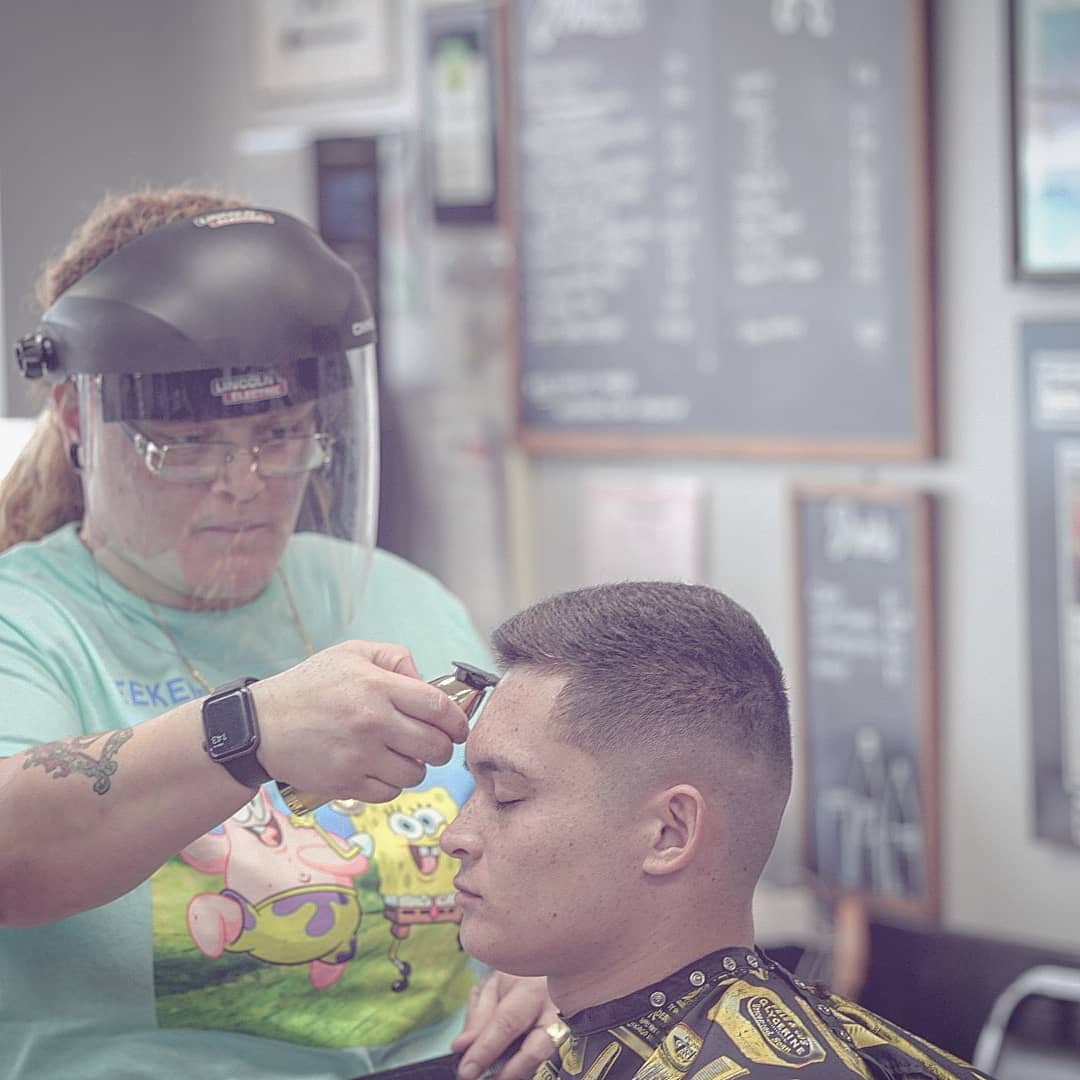 Good morning, Ken's family Barbershop will be open today starting at 8:00 a.m. until 6:00 p.m. to book an appointment please call (609) 672-0670 thanks and hope to see you all soon... #barberlife #njbarbersociety #nowhiring #barbers #fadedcombover #f