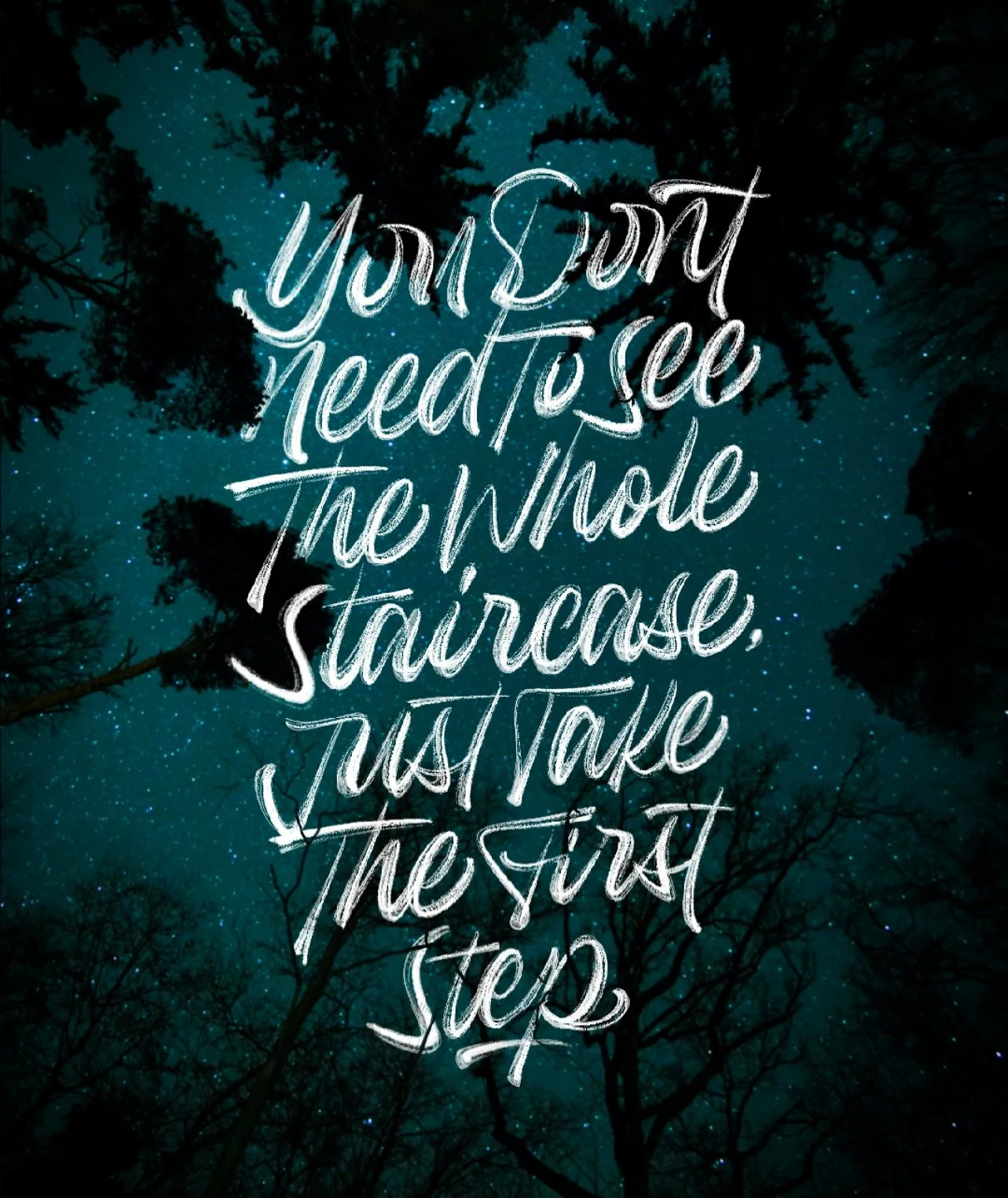 Have faith and just take the first step. Everything else will fall in place.

Happy Monday!

#mlk #motivation #procreate #customlettering #calligraphy #quotes #happymonday