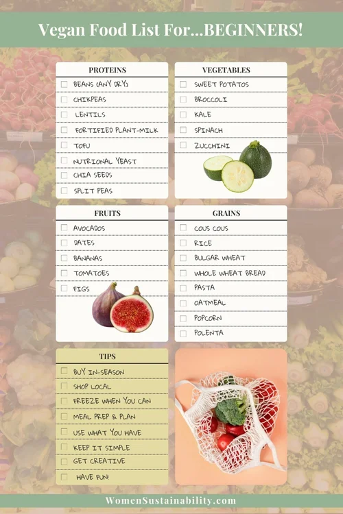 Vegan Food List for Beginners (+ Recipes!)