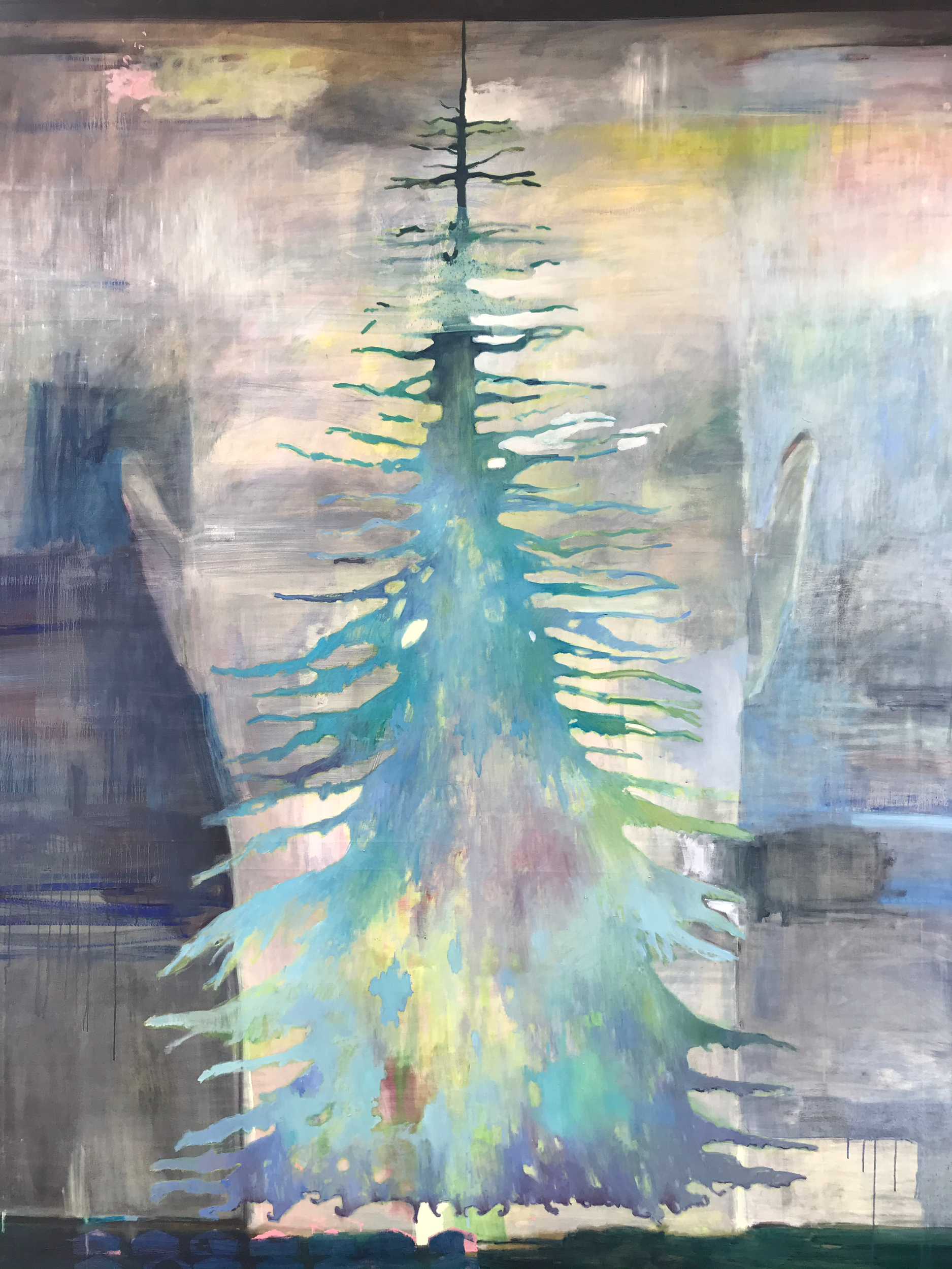 Head 7- 0il on canvas, 2012, 242x182cms