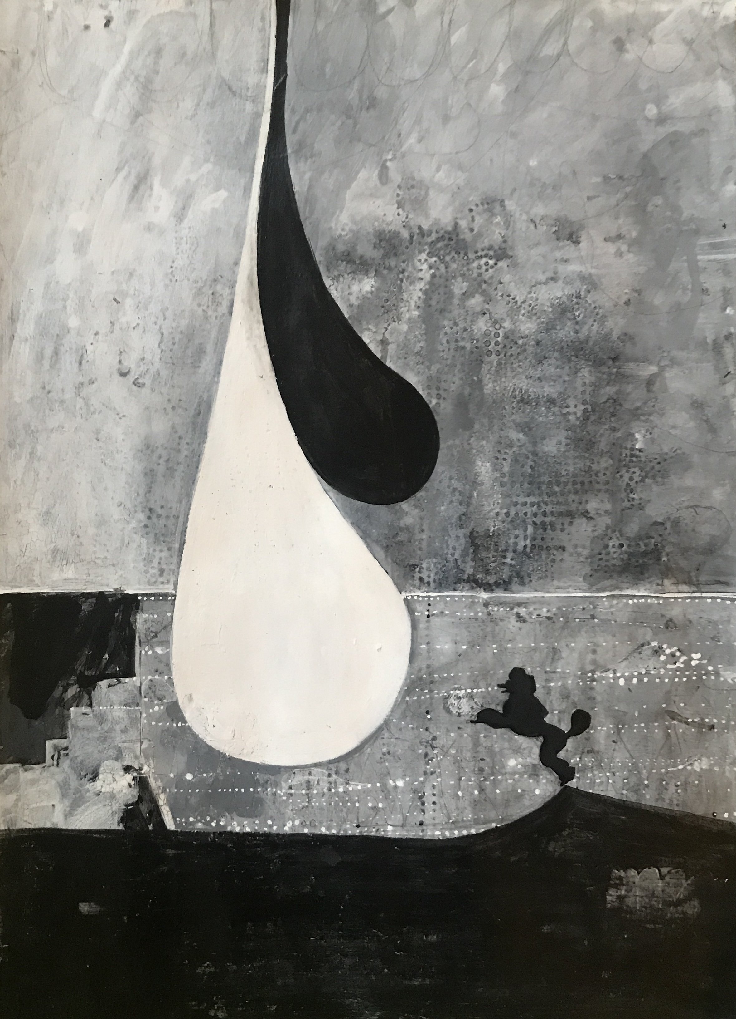 ' Jump' , 41 x 30 cm, Ink on paper, 2022