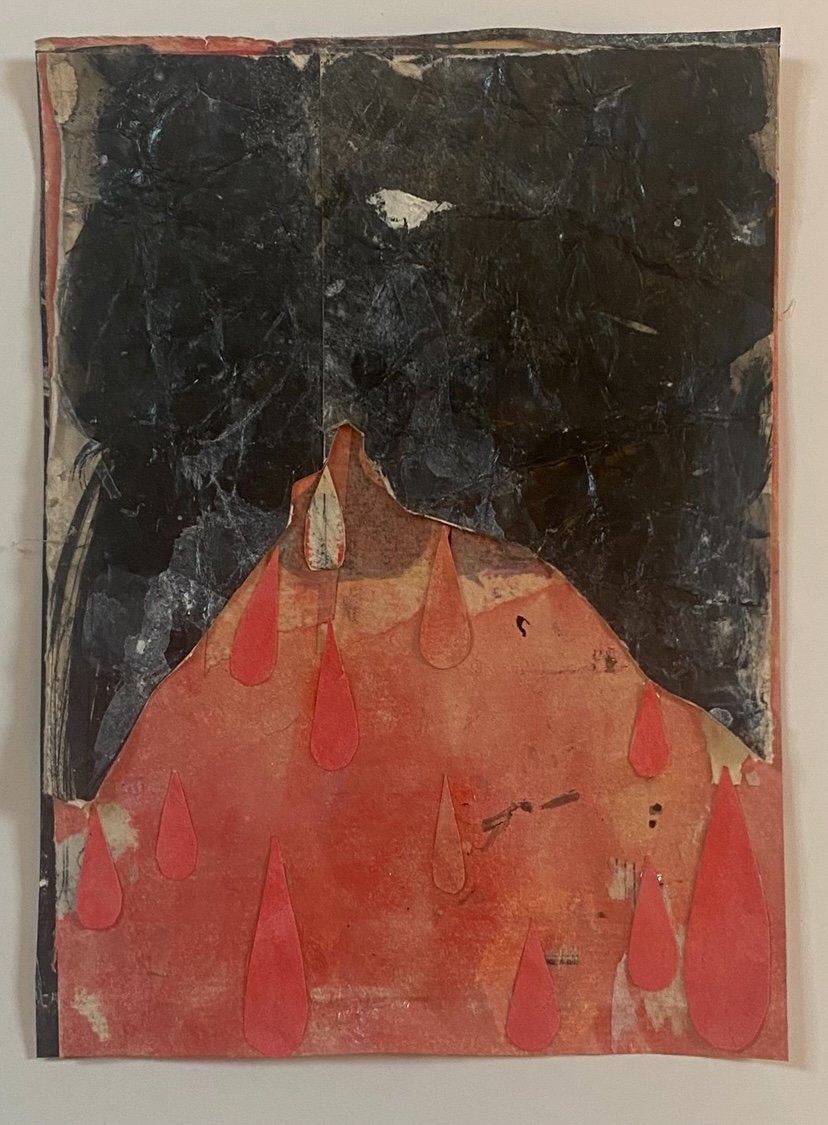 'Landmark: The Woman Explorer IV' , 14 x 19 cm, Collage , mixed media.      2025