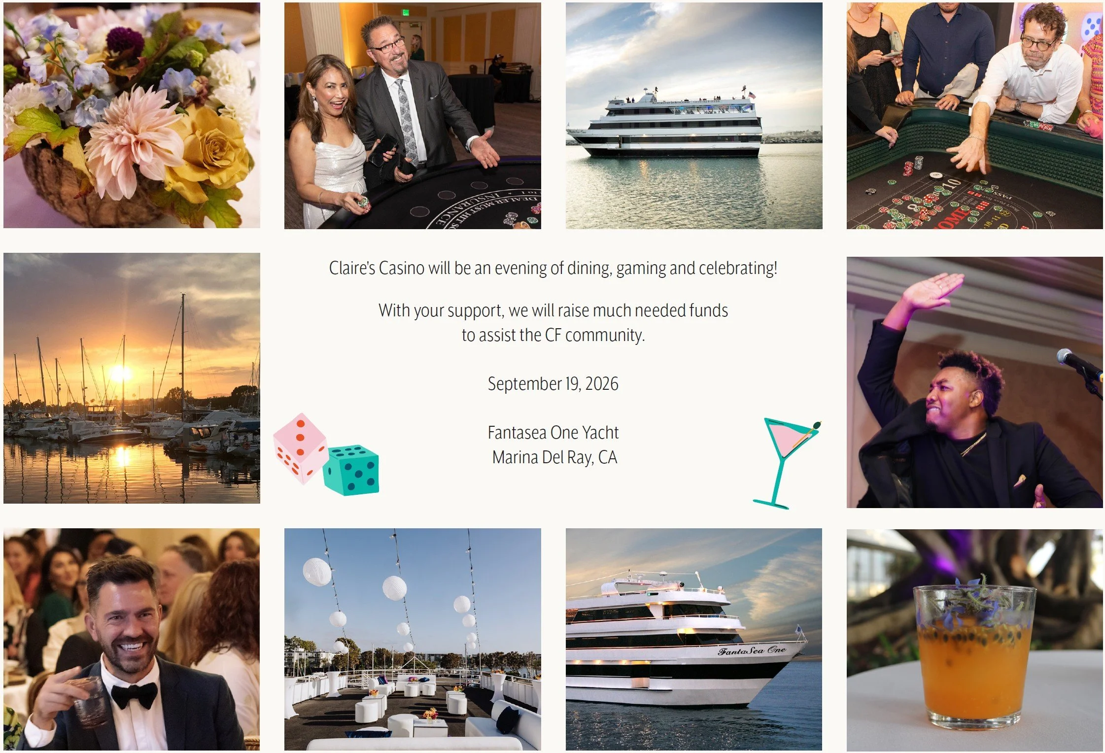 Sunset Cruise &amp; Casino - A Night on the Water with Claire's Place
